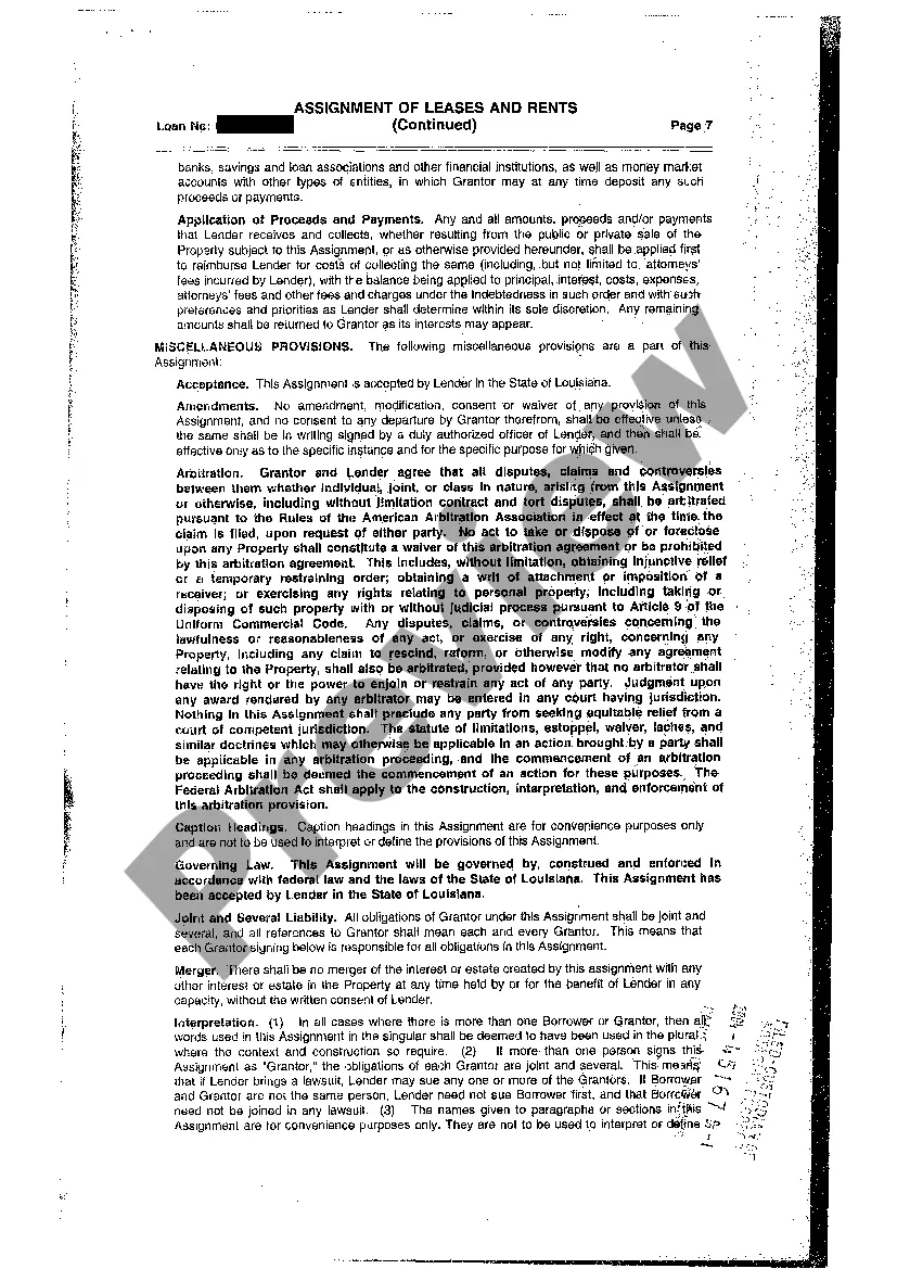 Get Assignment Of Lease And Rents Preview Assignment Of Lease And Rents