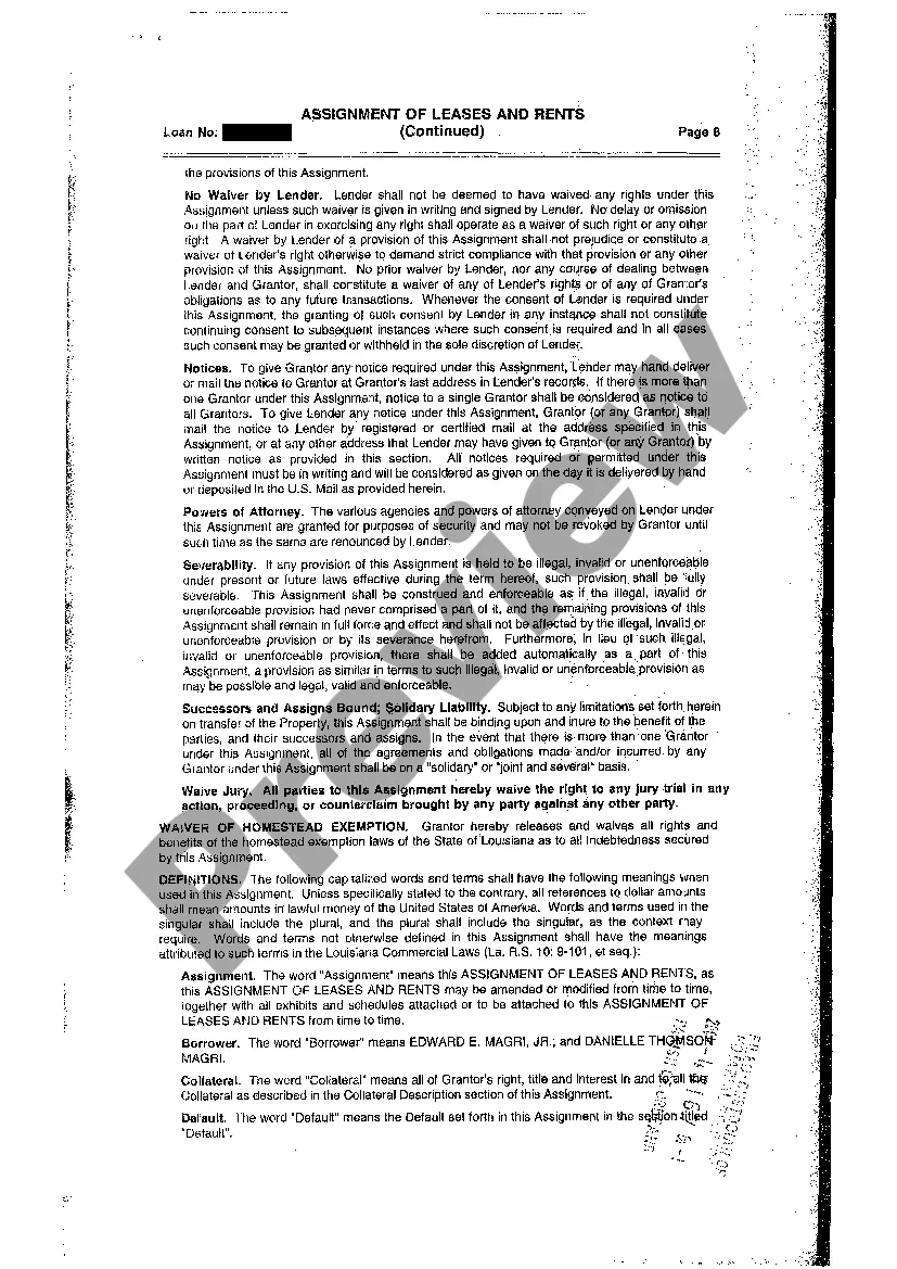 Get Assignment Of Lease And Rents Preview Assignment Of Lease And Rents