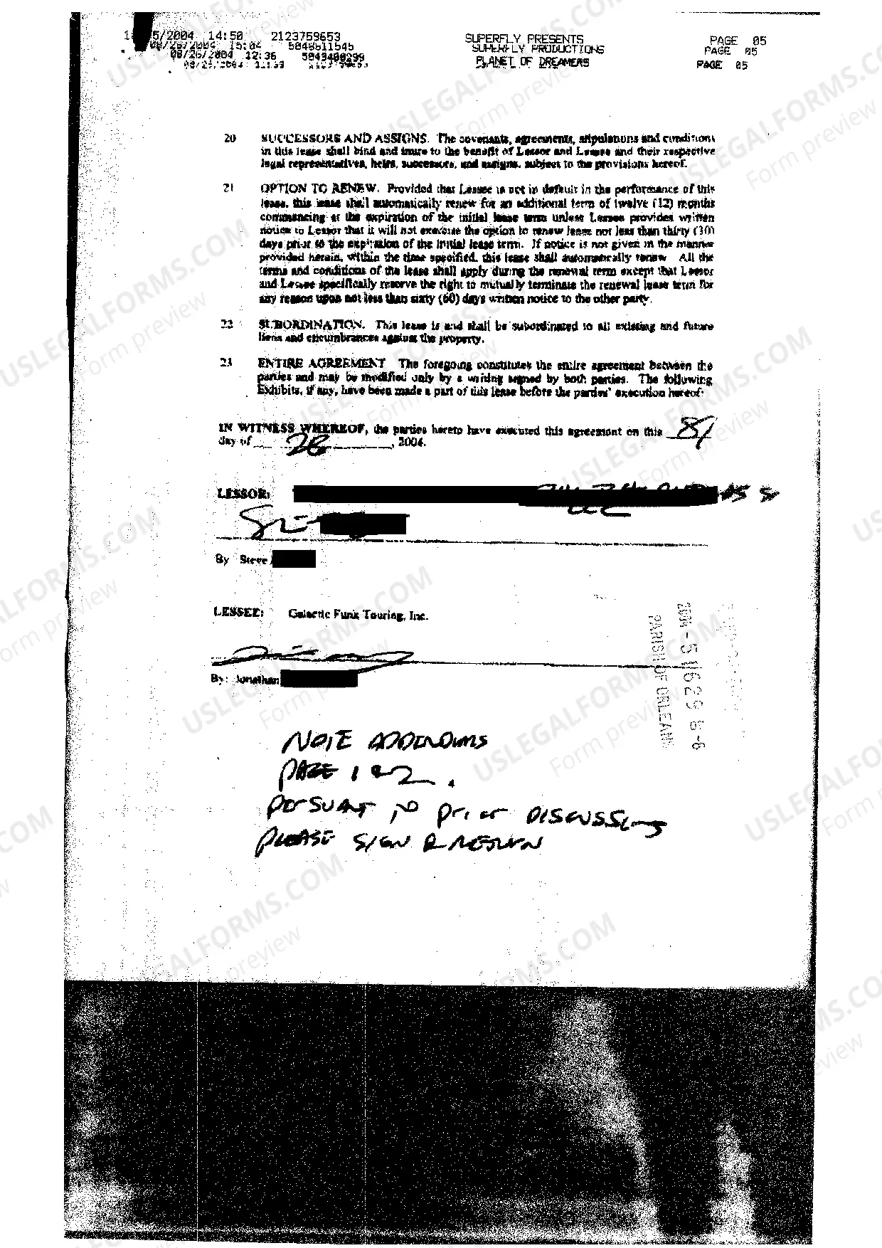 Preview Sample Commercial Lease