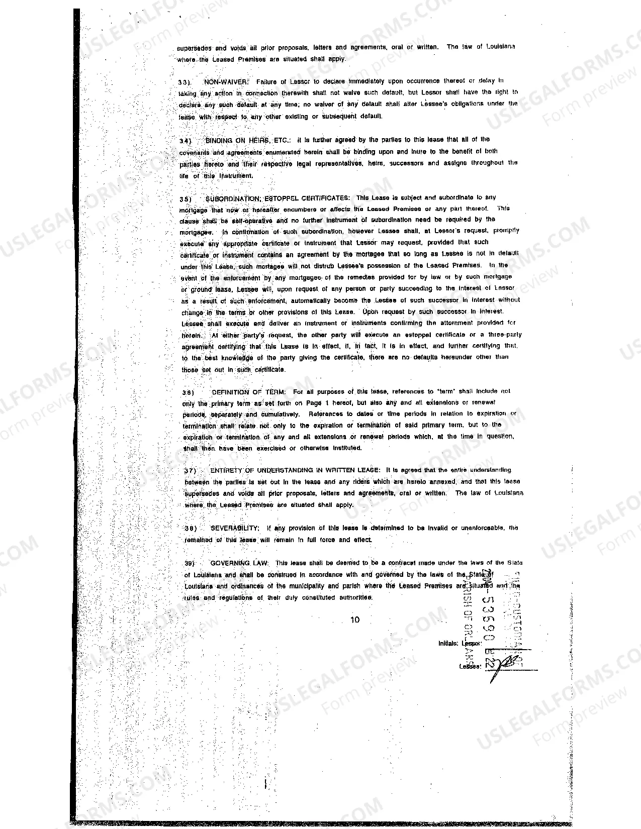 Preview Gross Commercial Lease Agreement