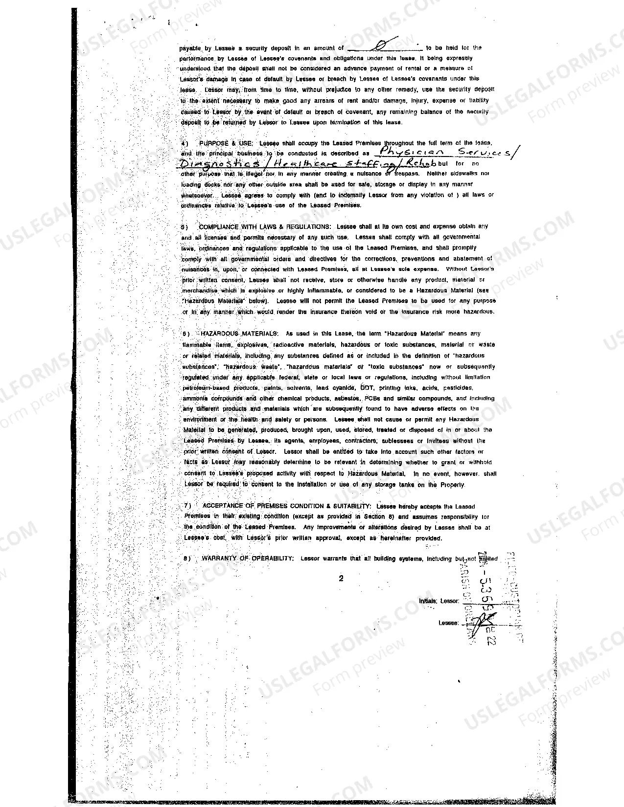Preview Gross Commercial Lease Agreement