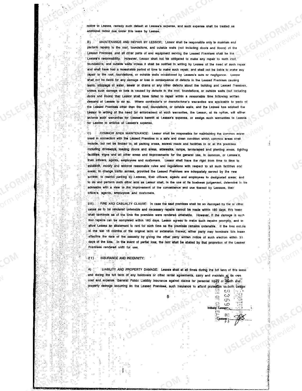 Preview Gross Commercial Lease Agreement
