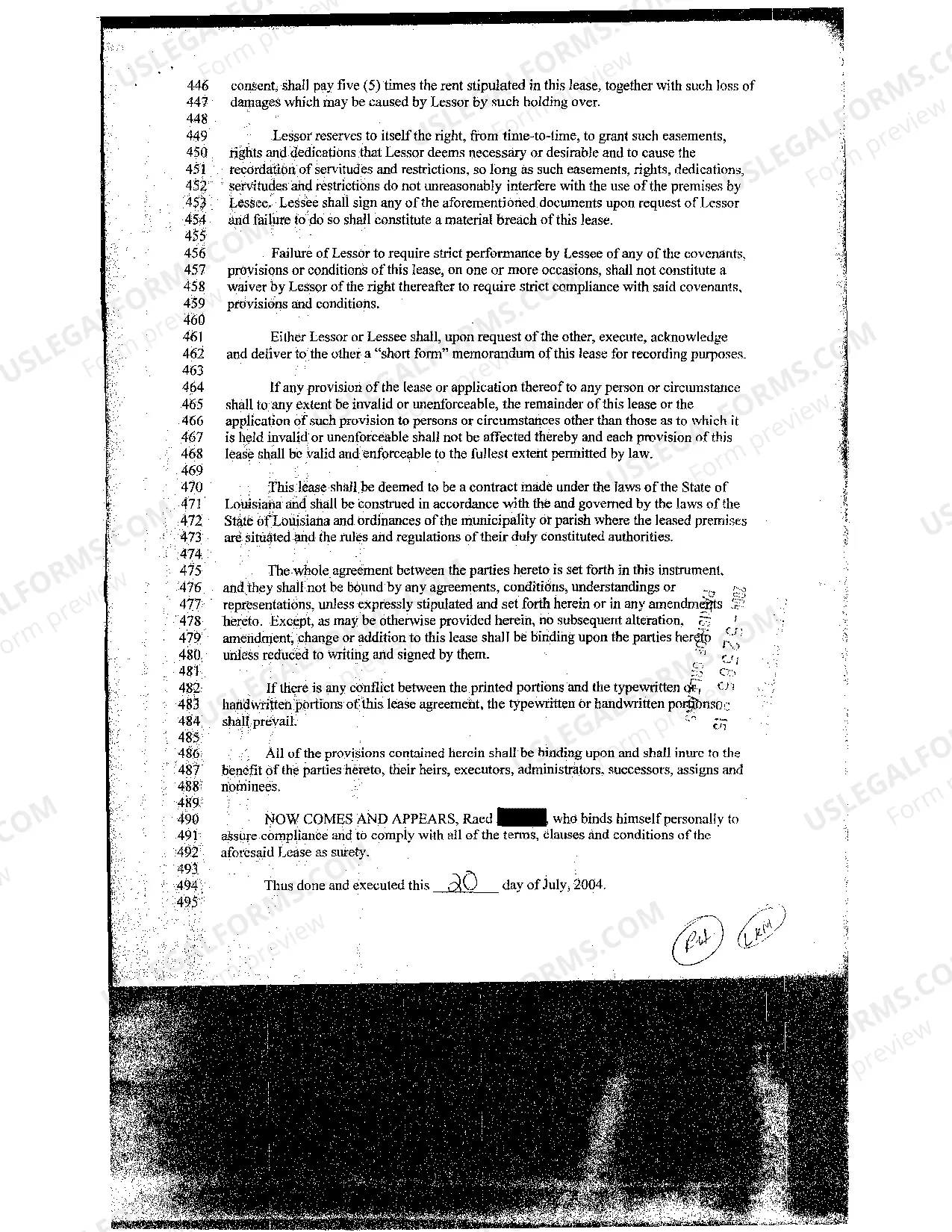 Preview Sample Lease Of Commercial Property (Net Net Net)