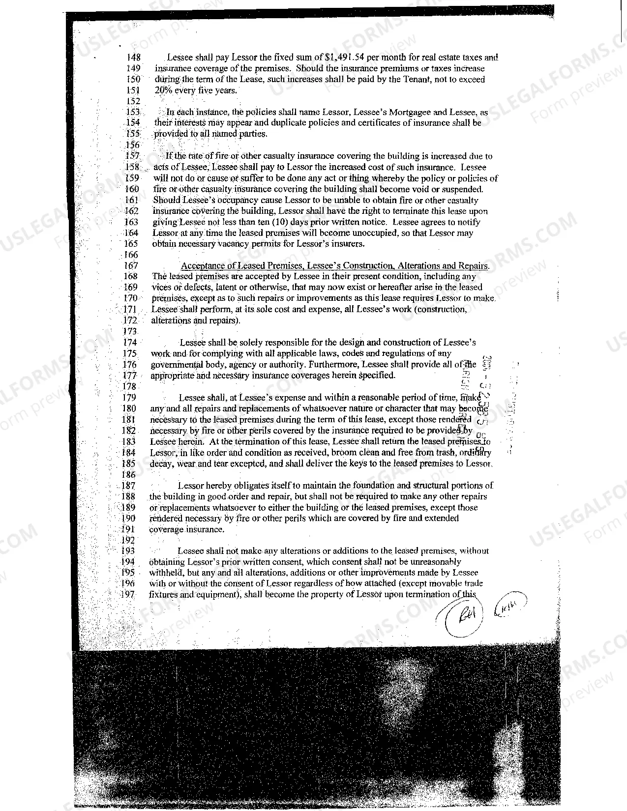 Preview Sample Lease Of Commercial Property (Net Net Net)