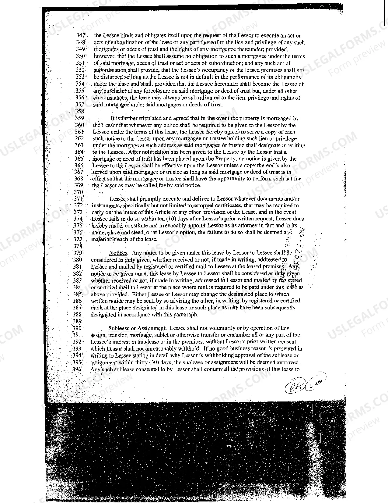 Preview Sample Lease Of Commercial Property (Net Net Net)