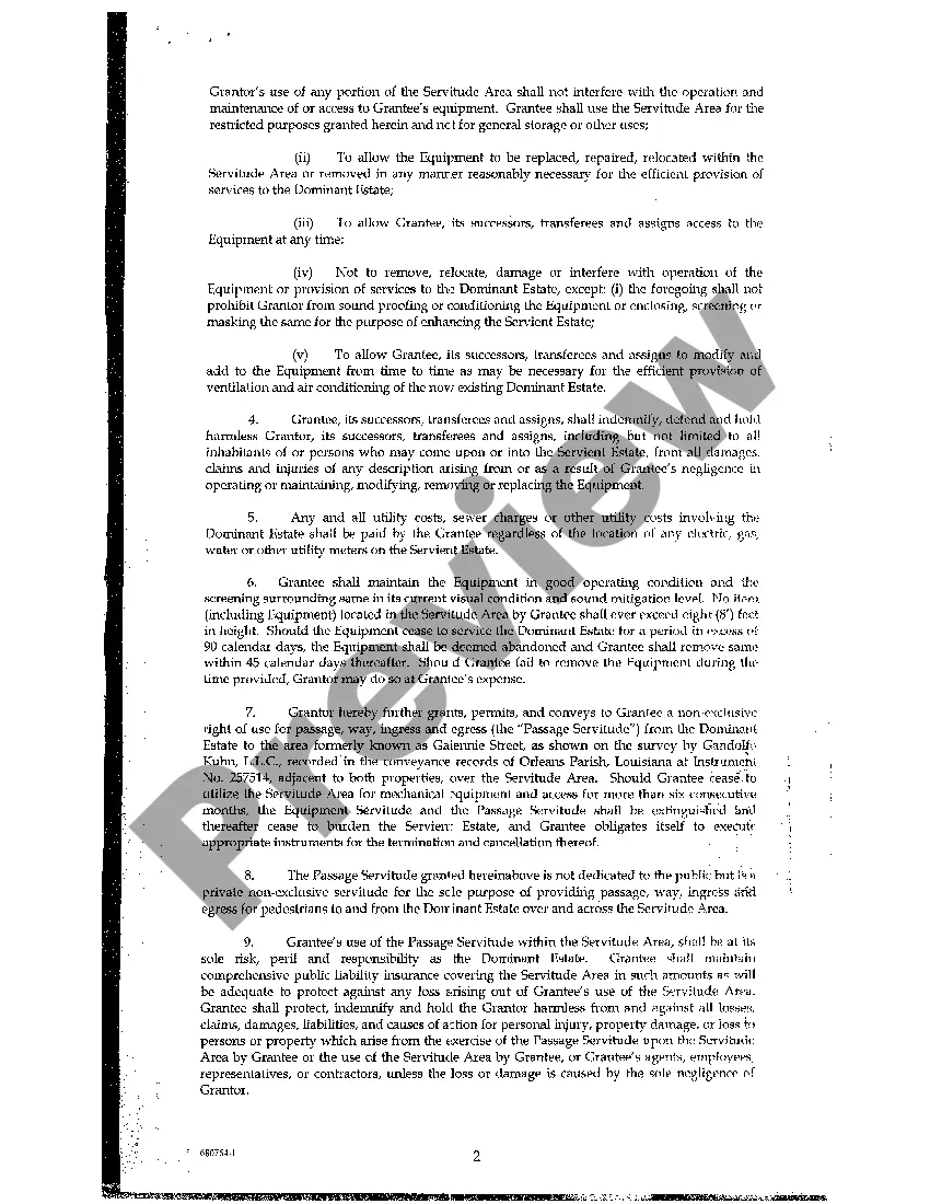 Get Servitude Agreement Preview Servitude Agreement