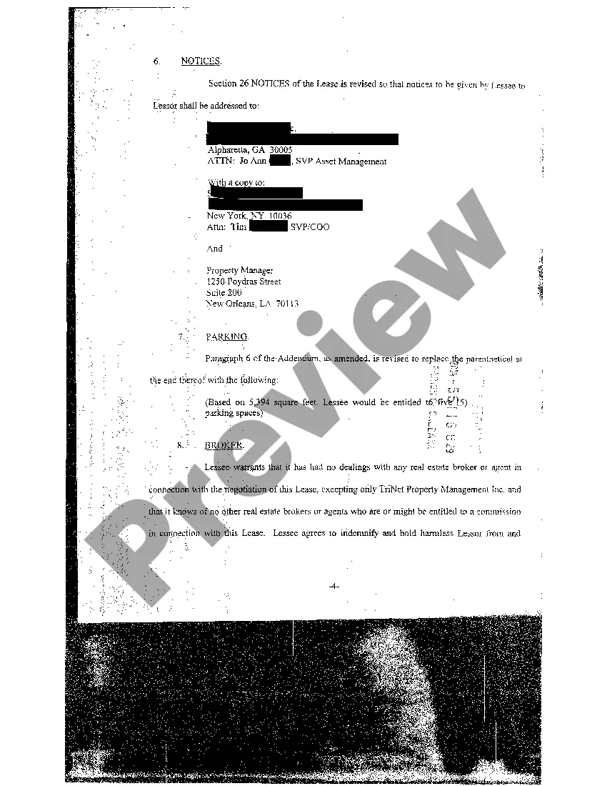 Preview Fourth Modification, Extension And Amendment Of Lease