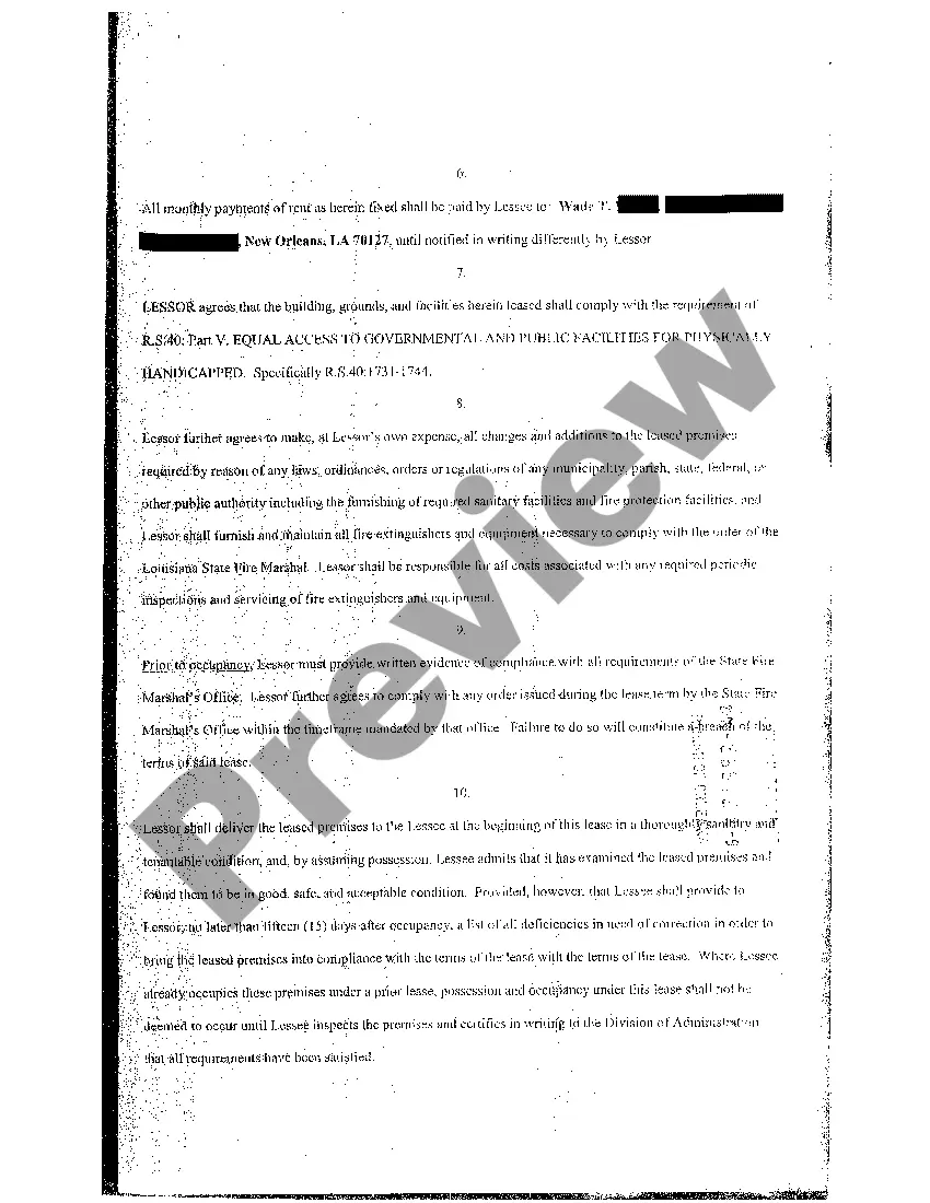 Preview Extract Of Lease, Option, Amendment