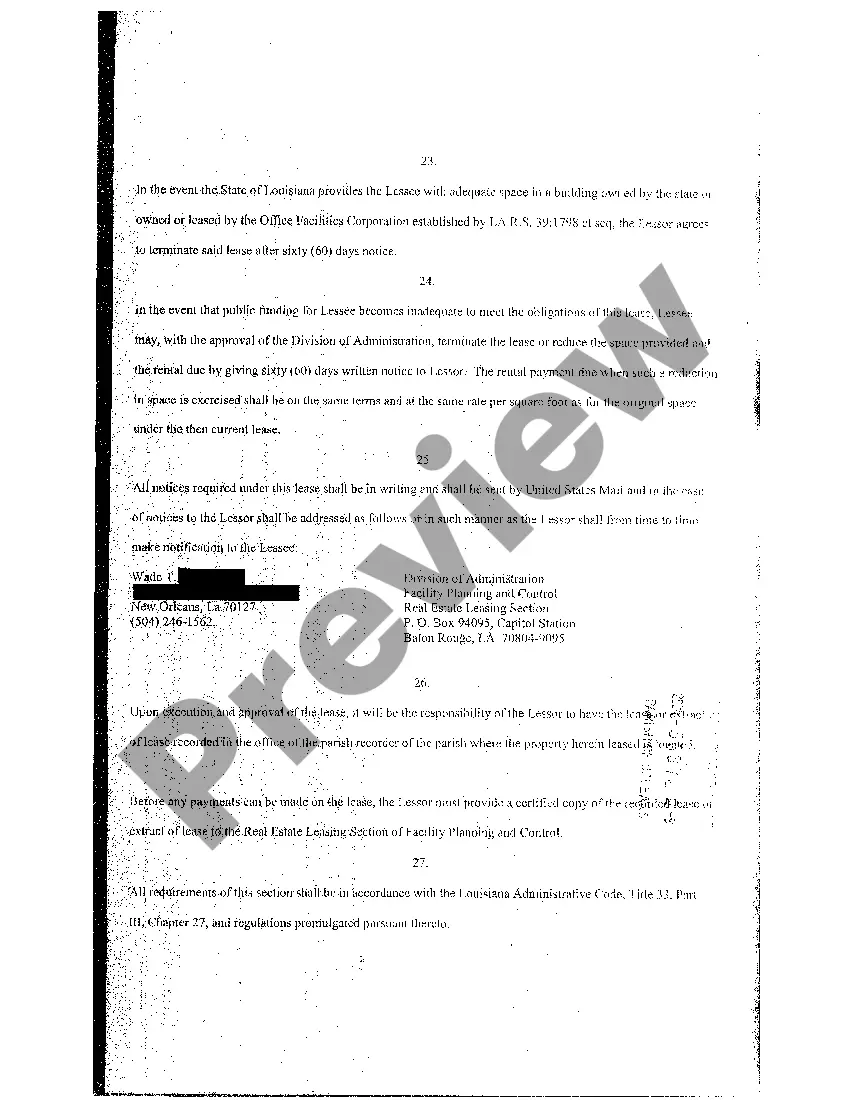 Preview Extract Of Lease, Option, Amendment