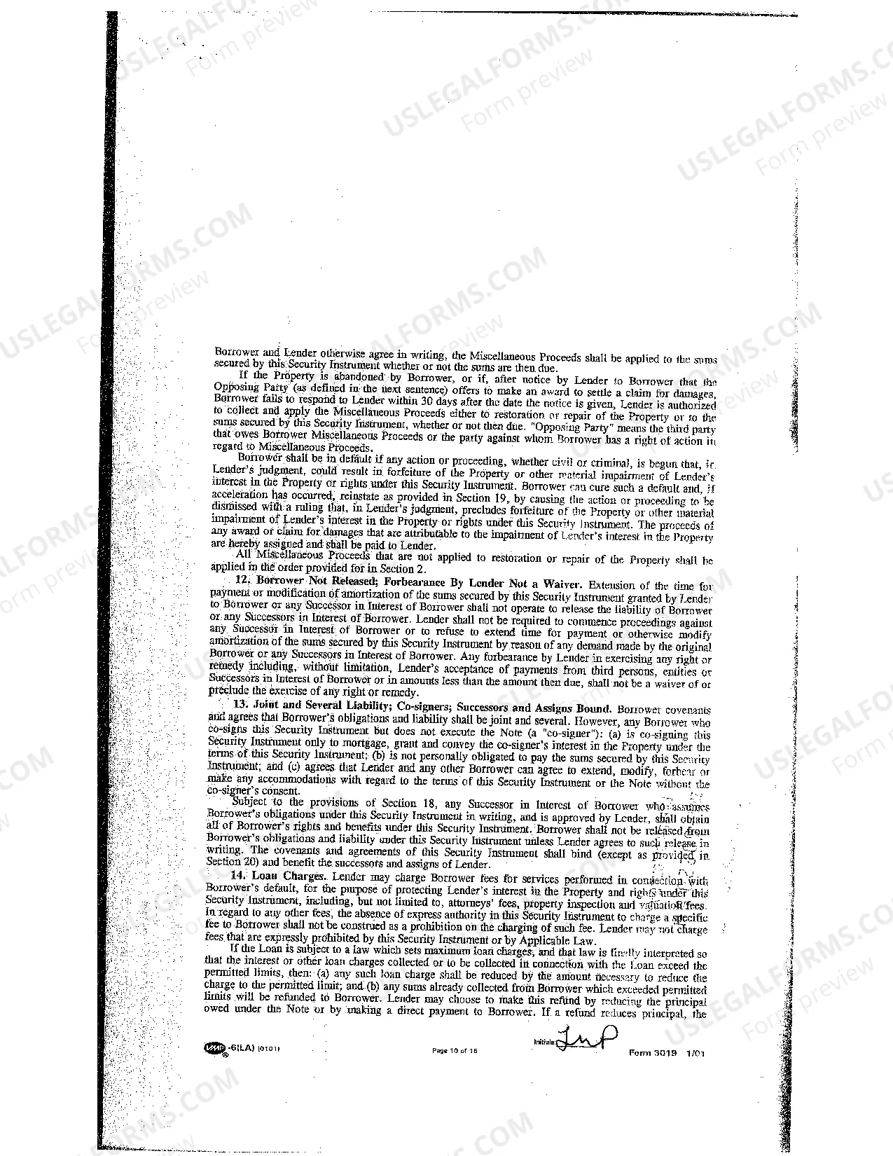 Preview Sample Mortgage