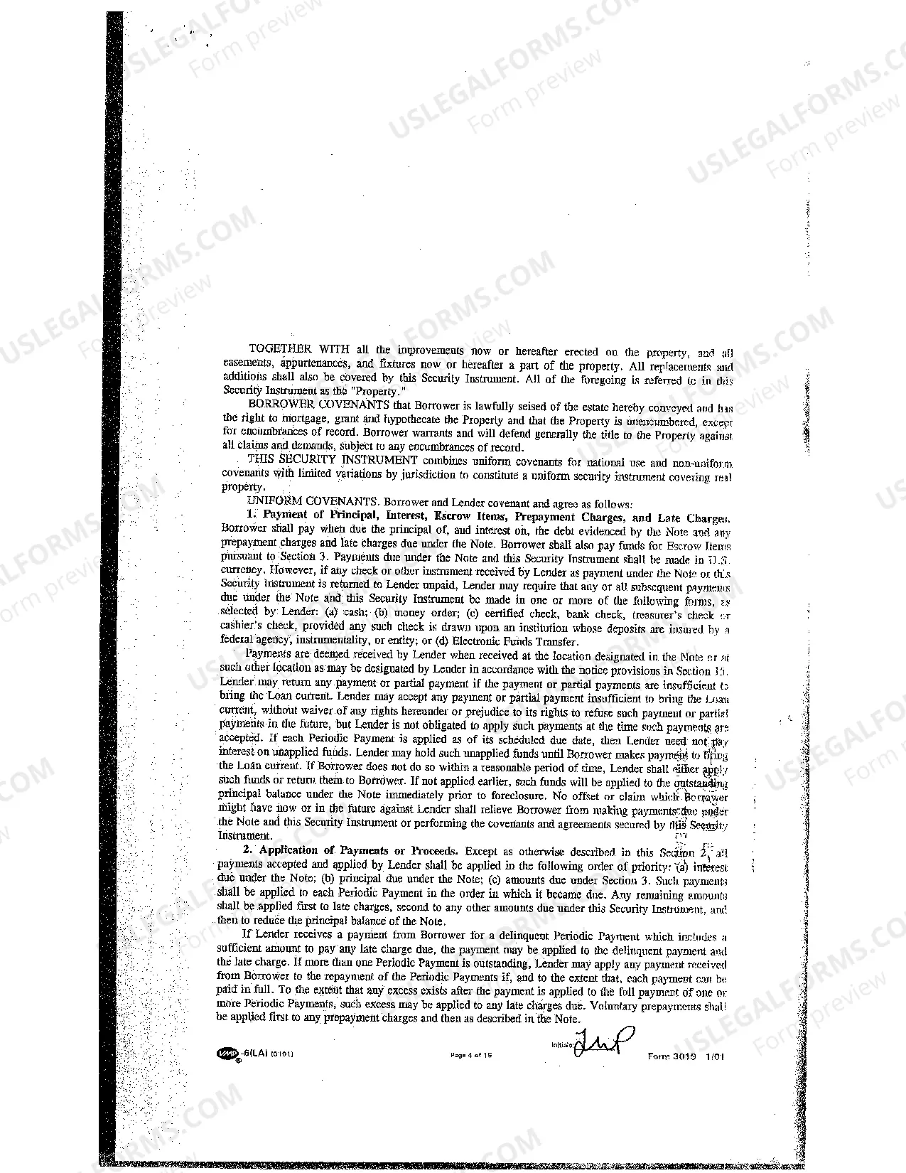 Preview Sample Mortgage