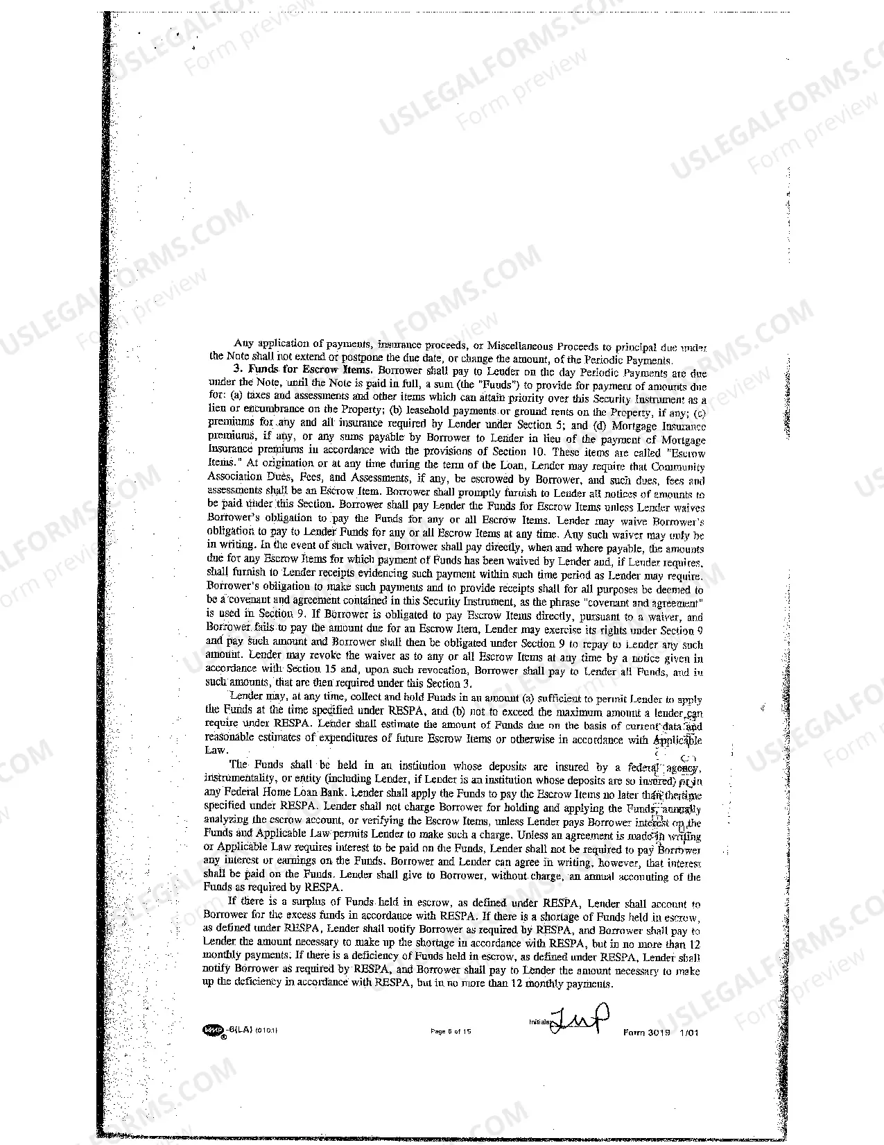 Preview Sample Mortgage