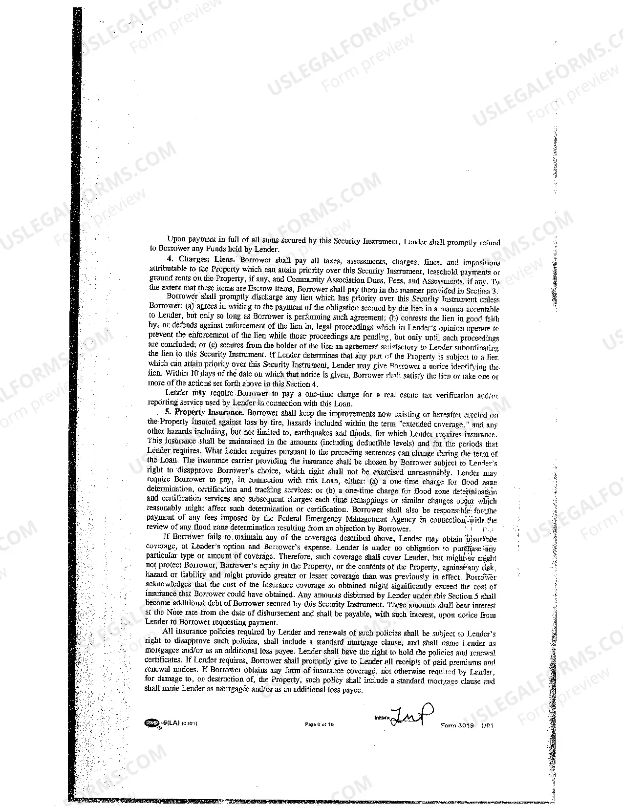 Preview Sample Mortgage