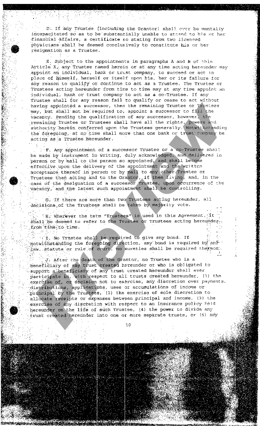 Preview Declaration Of Trust