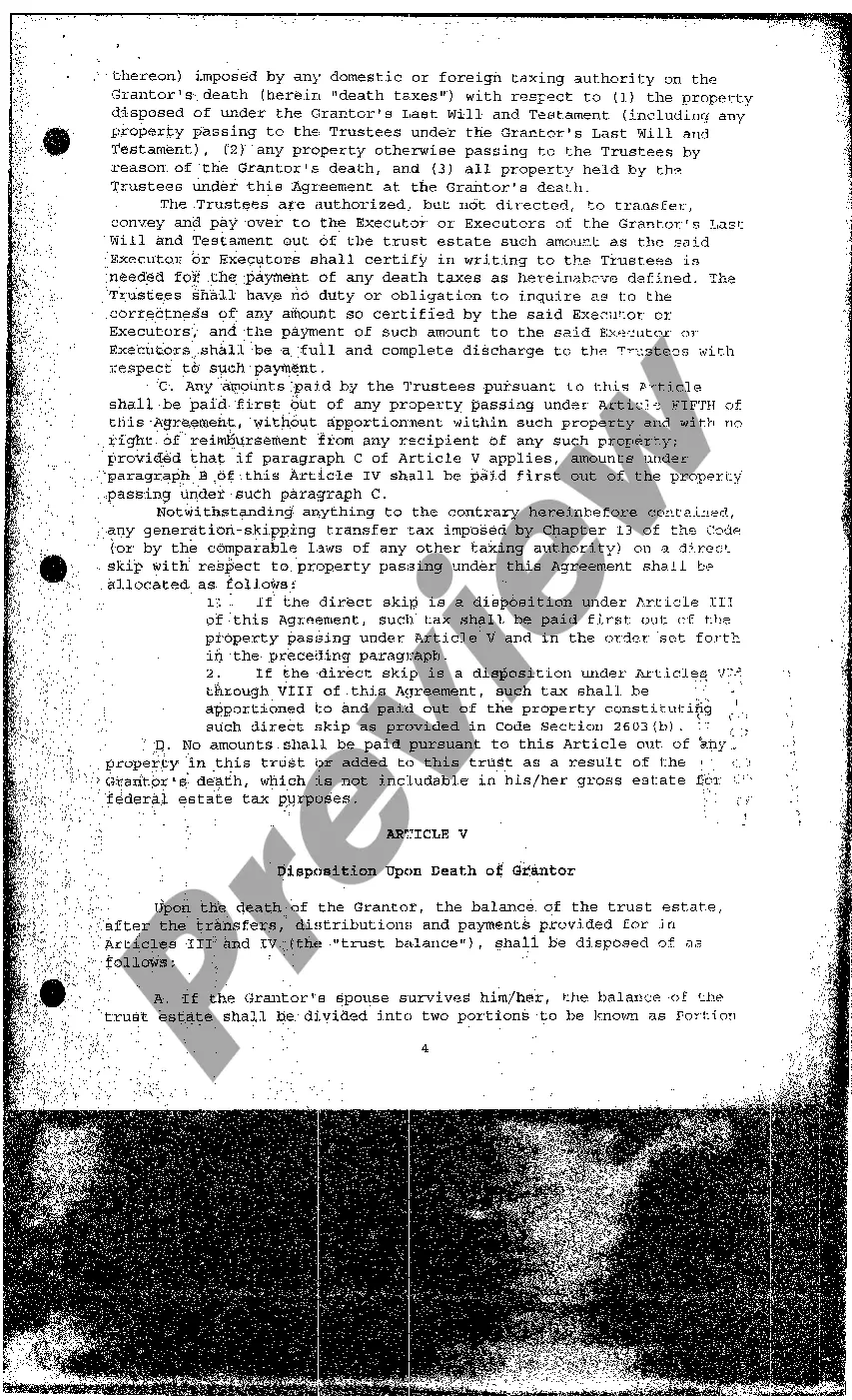 Preview Declaration Of Trust