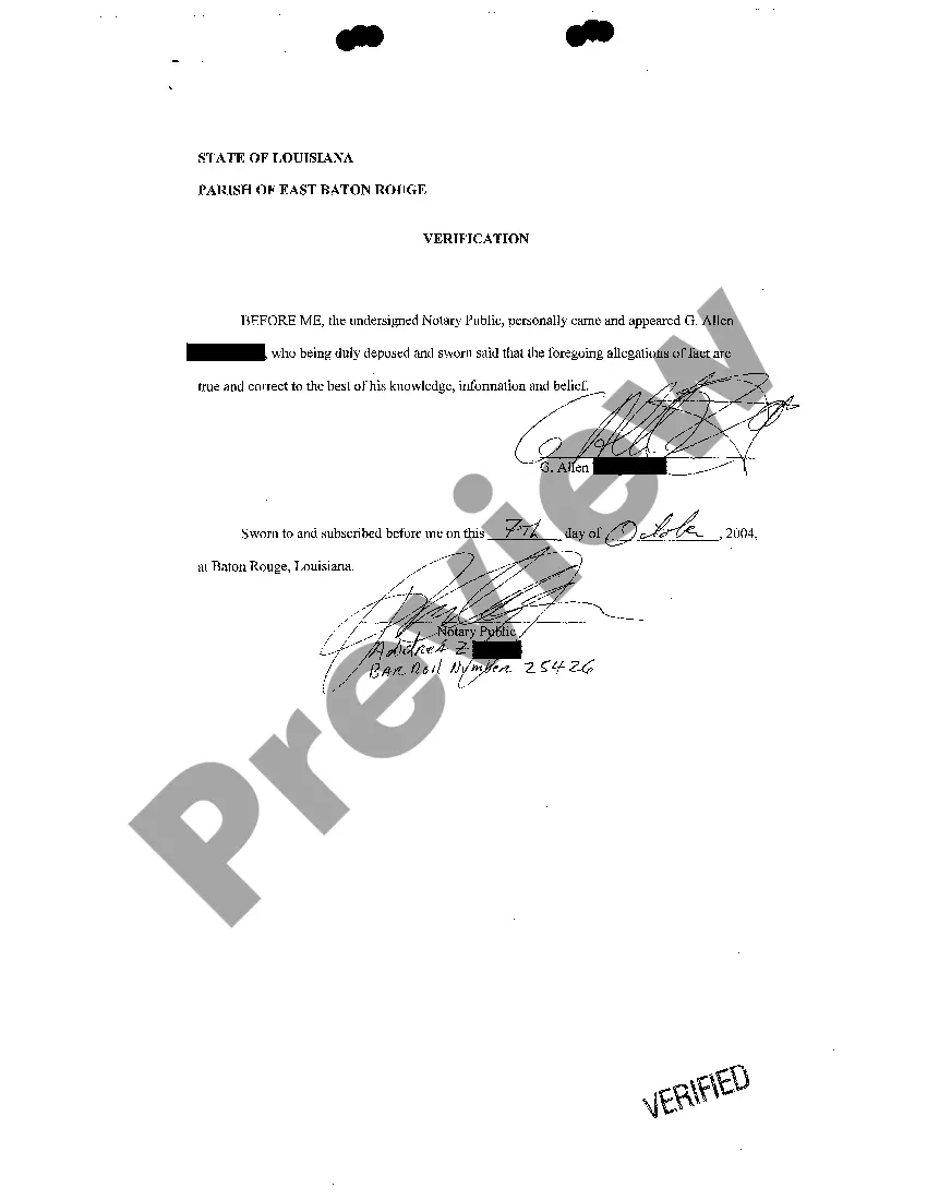 Preview Petition To Make Judgment Of Another Louisiana Court Executory