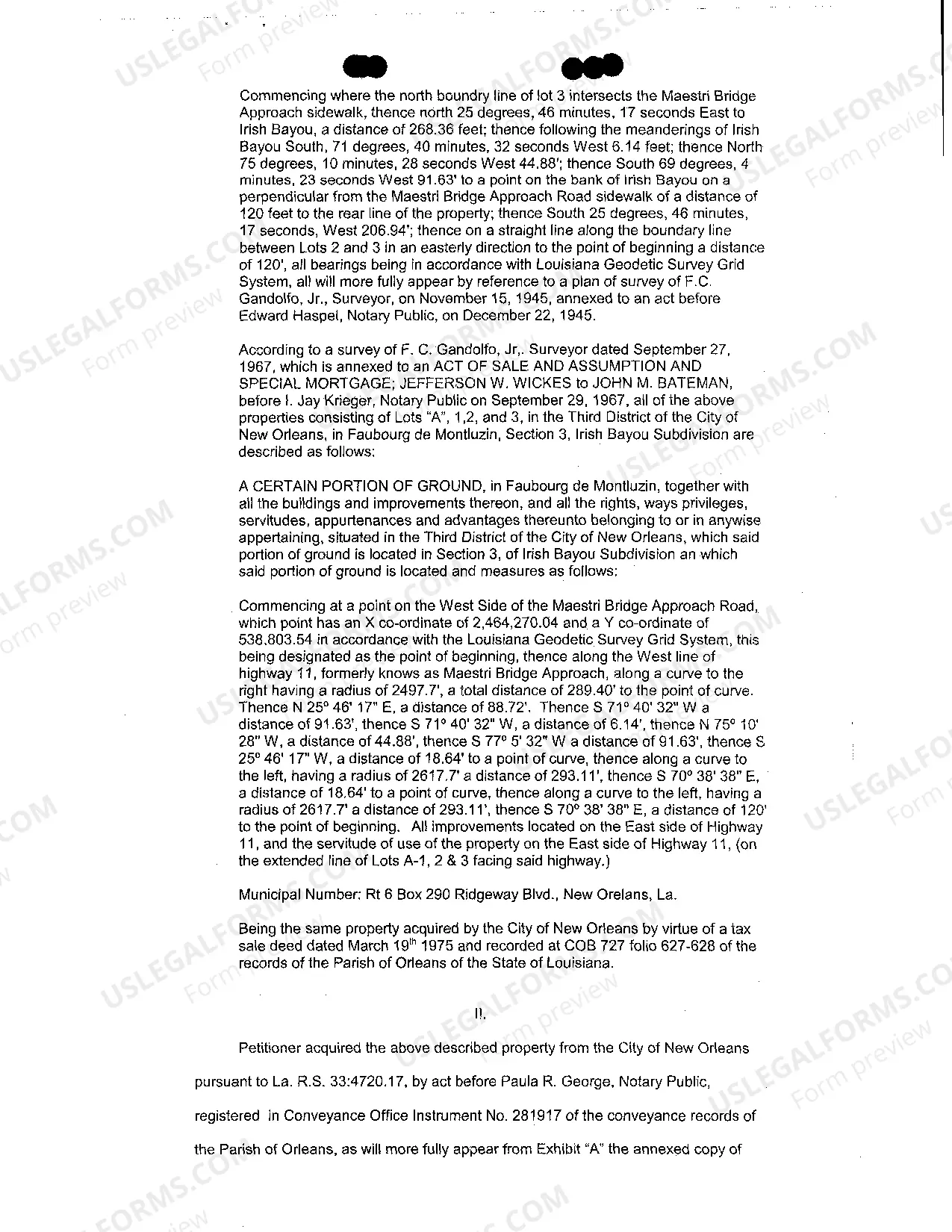 Preview Sample Petition To Quiet Tax Title