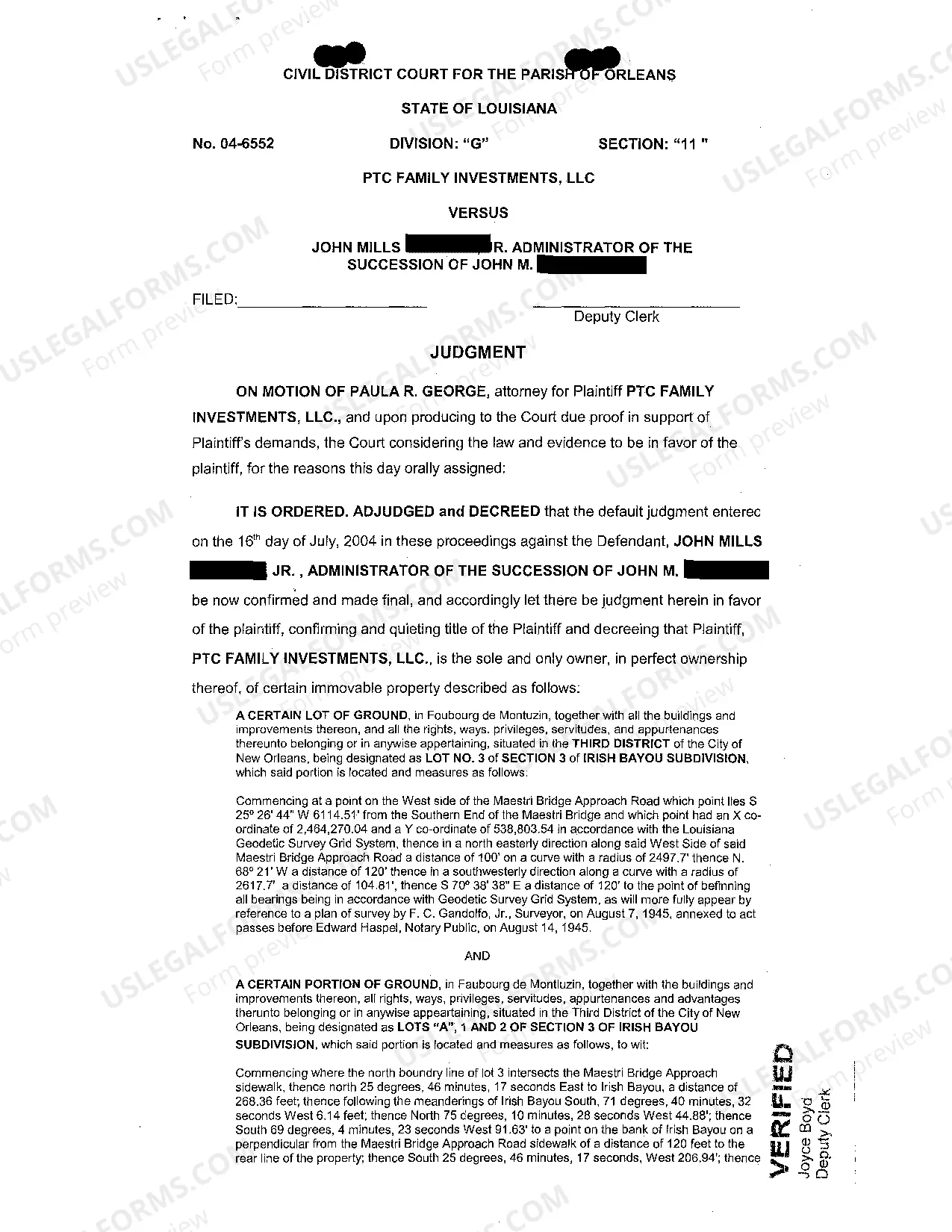 Preview Sample Petition To Quiet Tax Title