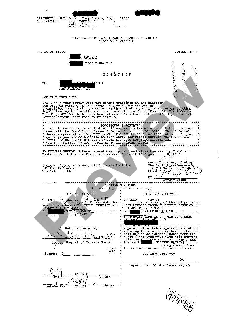 Get Petition For Divorce Based On Living Separate And Apart For Six Months Preview Petition For Divorce Based On Living Separate And Apart For Six Months