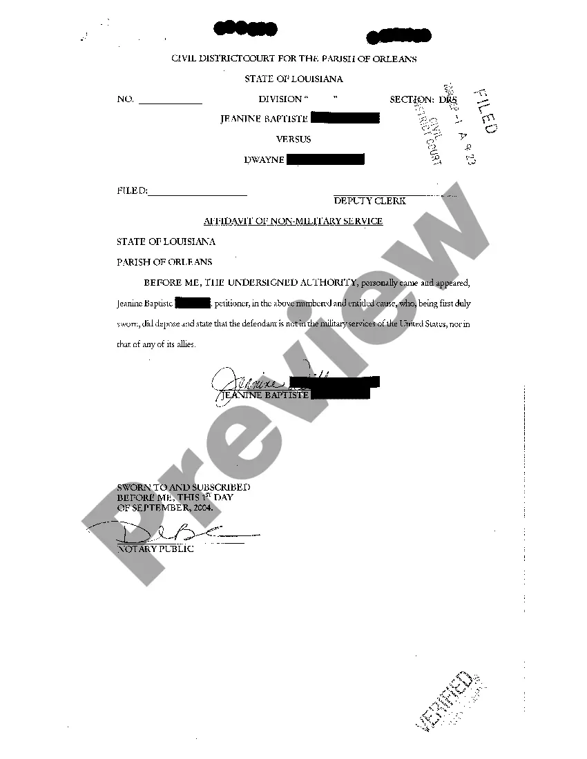 Get Petition For Divorce Based Upon LSA C.C ART. 103(3) And Sole Custody Preview Petition For Divorce Based Upon LSA C.C ART. 103(3) And Sole Custody