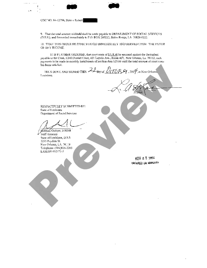 Preview Petition To Establish Paternity And Support Obligations with Income Assignment Order