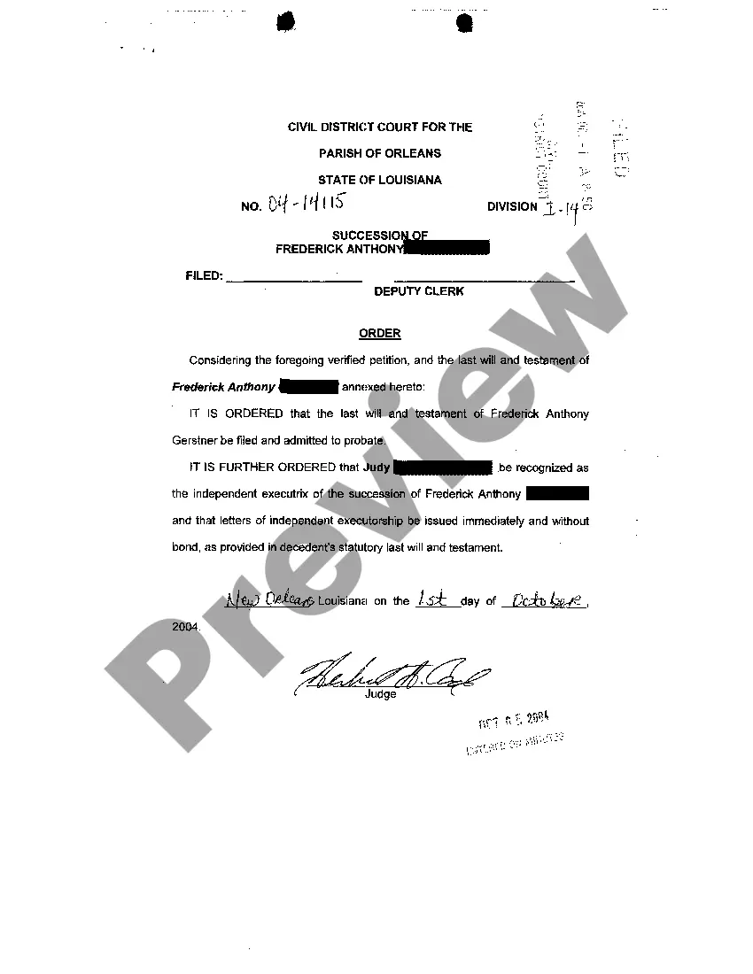 Get Petition For Probate Of Will And Issuance Of Letters Of Independent Executorship Preview Petition For Probate Of Will And Issuance Of Letters Of Independent Executorship