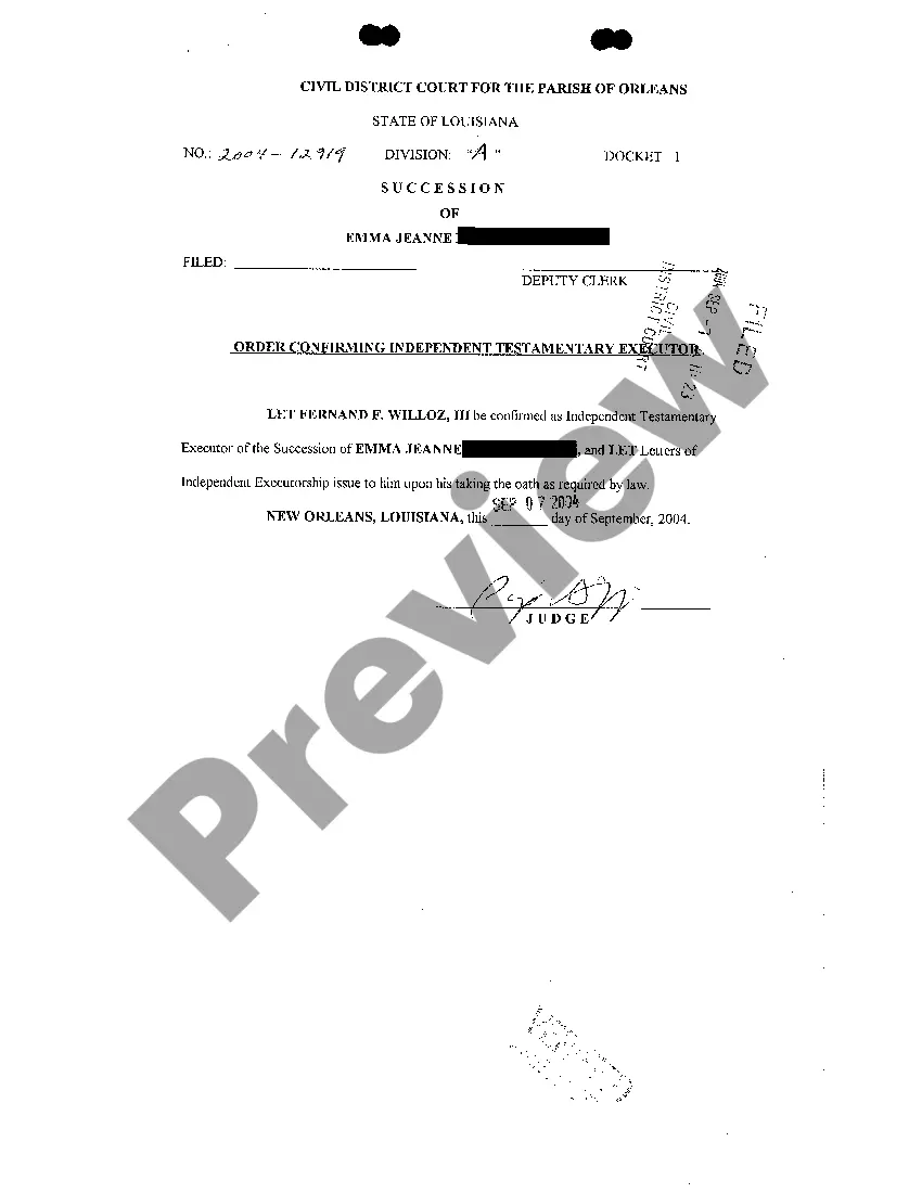 Preview Petition To Probate Testament And For Appointment Of Independent Testamentary Executor