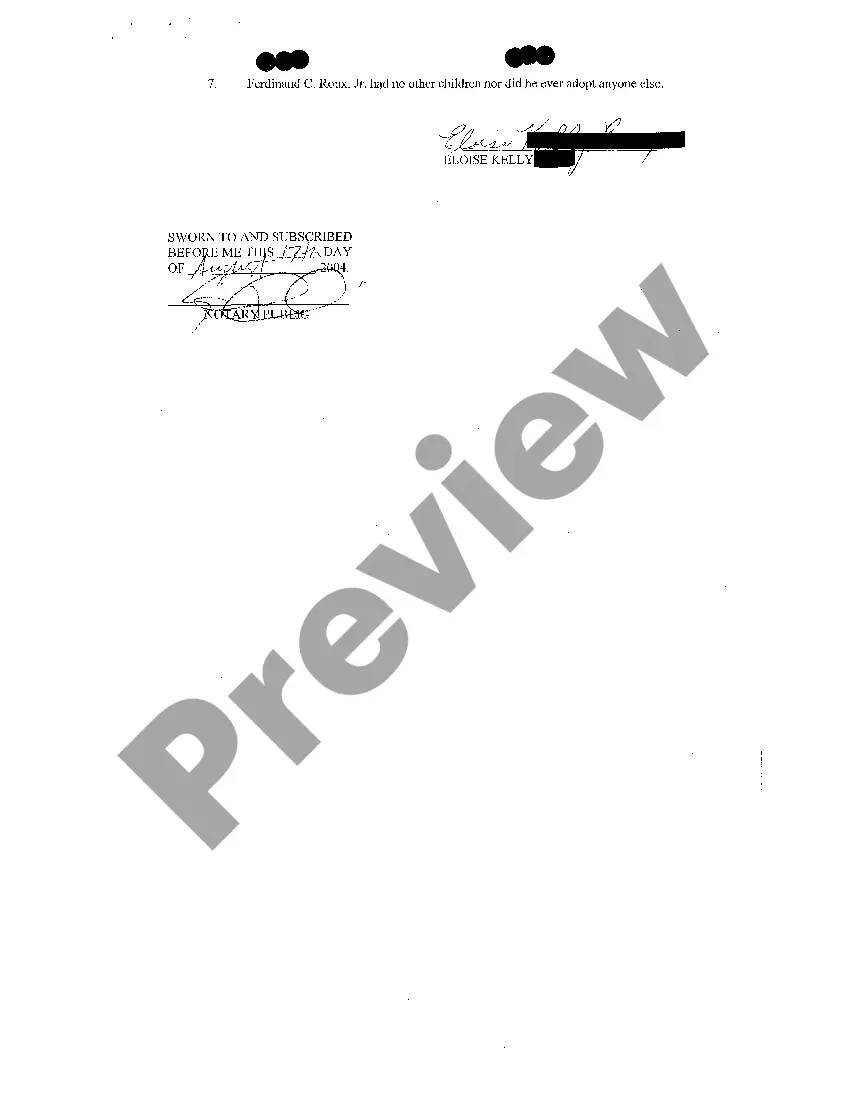 Preview Petition For Probate Of Olographic Testament, And For Possession