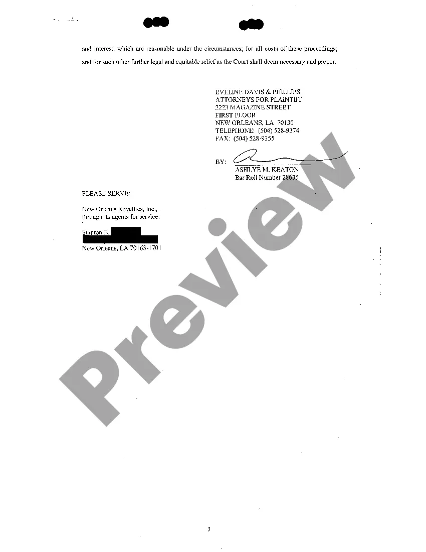 Get A01 Petition On Open Account Preview A01 Petition On Open Account