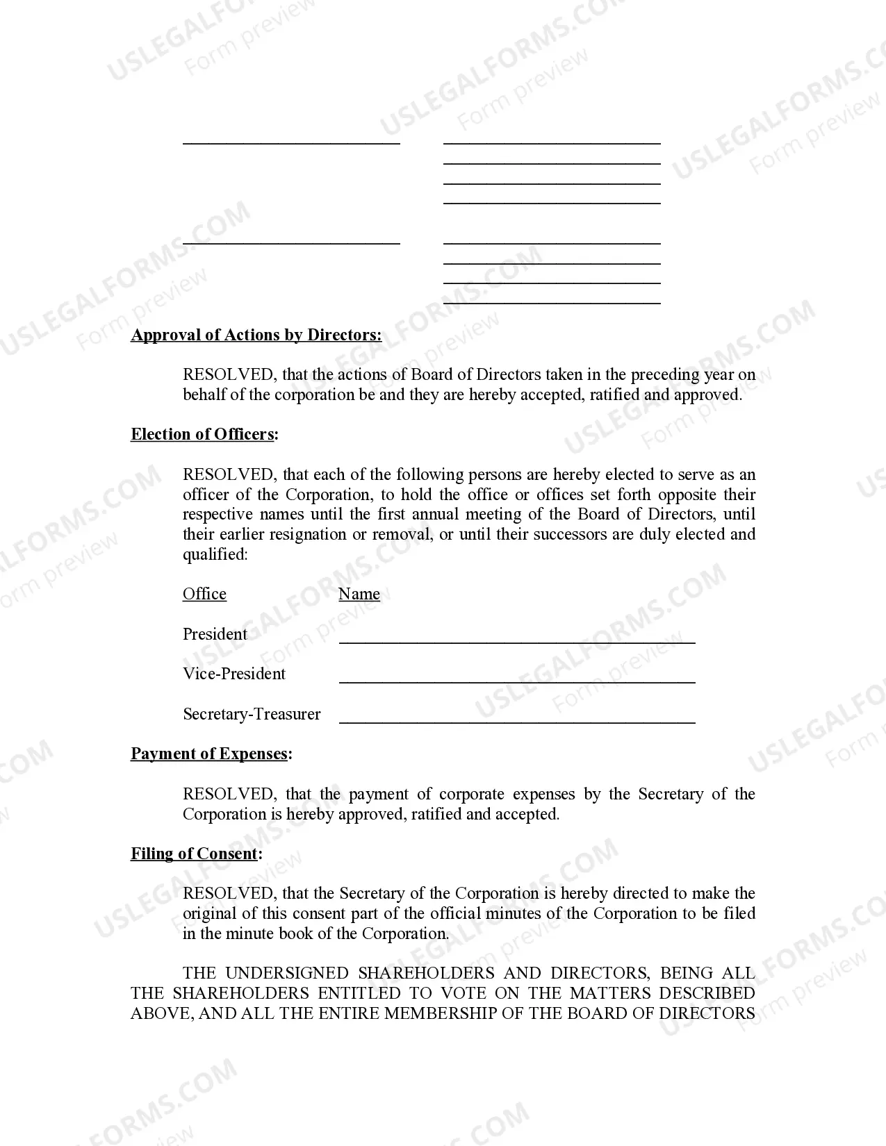 Preview Annual Minutes