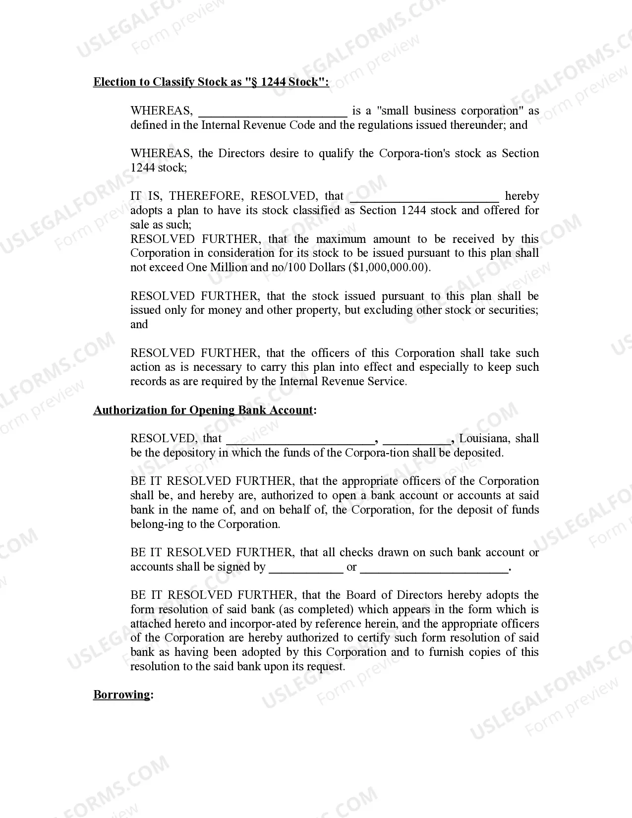 Preview Minutes for Organizational Meeting