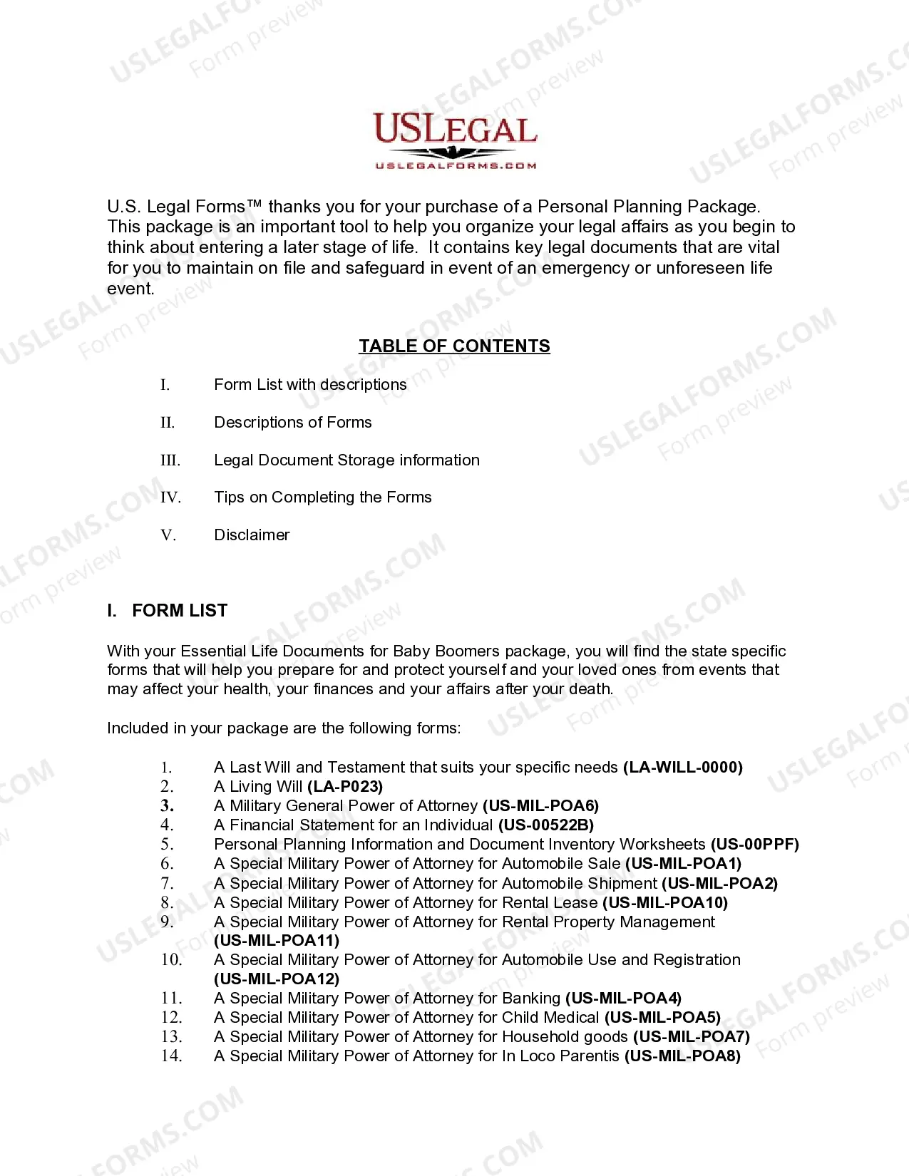 Preview Louisiana Essential Legal Life Documents for Military Personnel