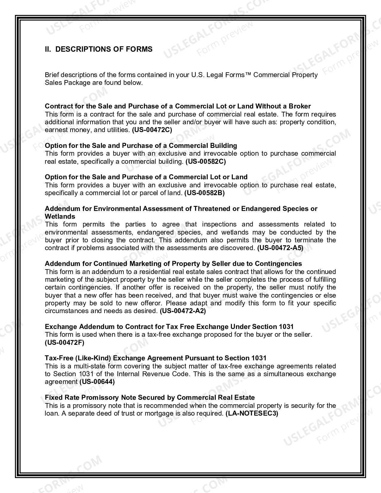 Preview Louisiana Commercial Property Sales Package