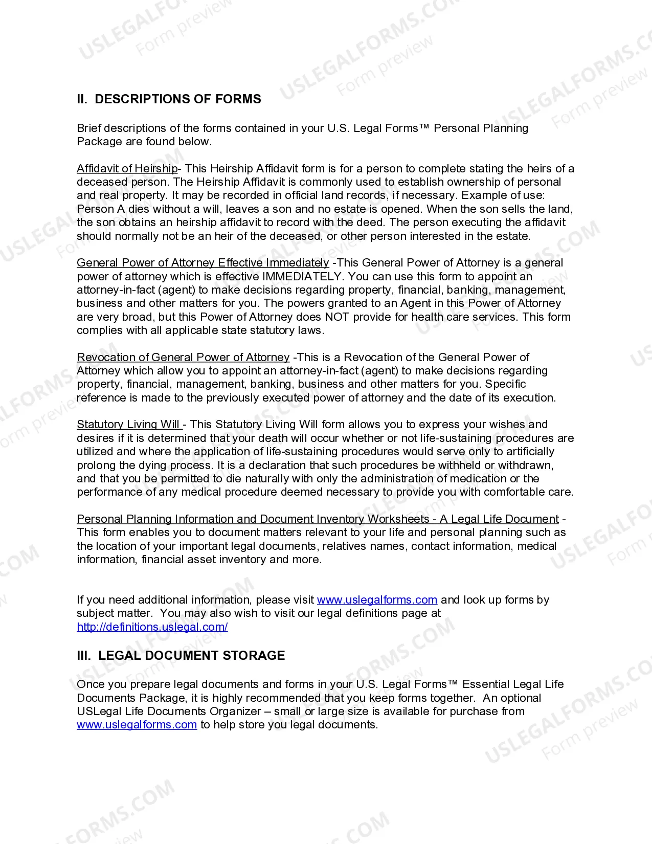 Preview Louisiana Newly Widowed Individuals Package