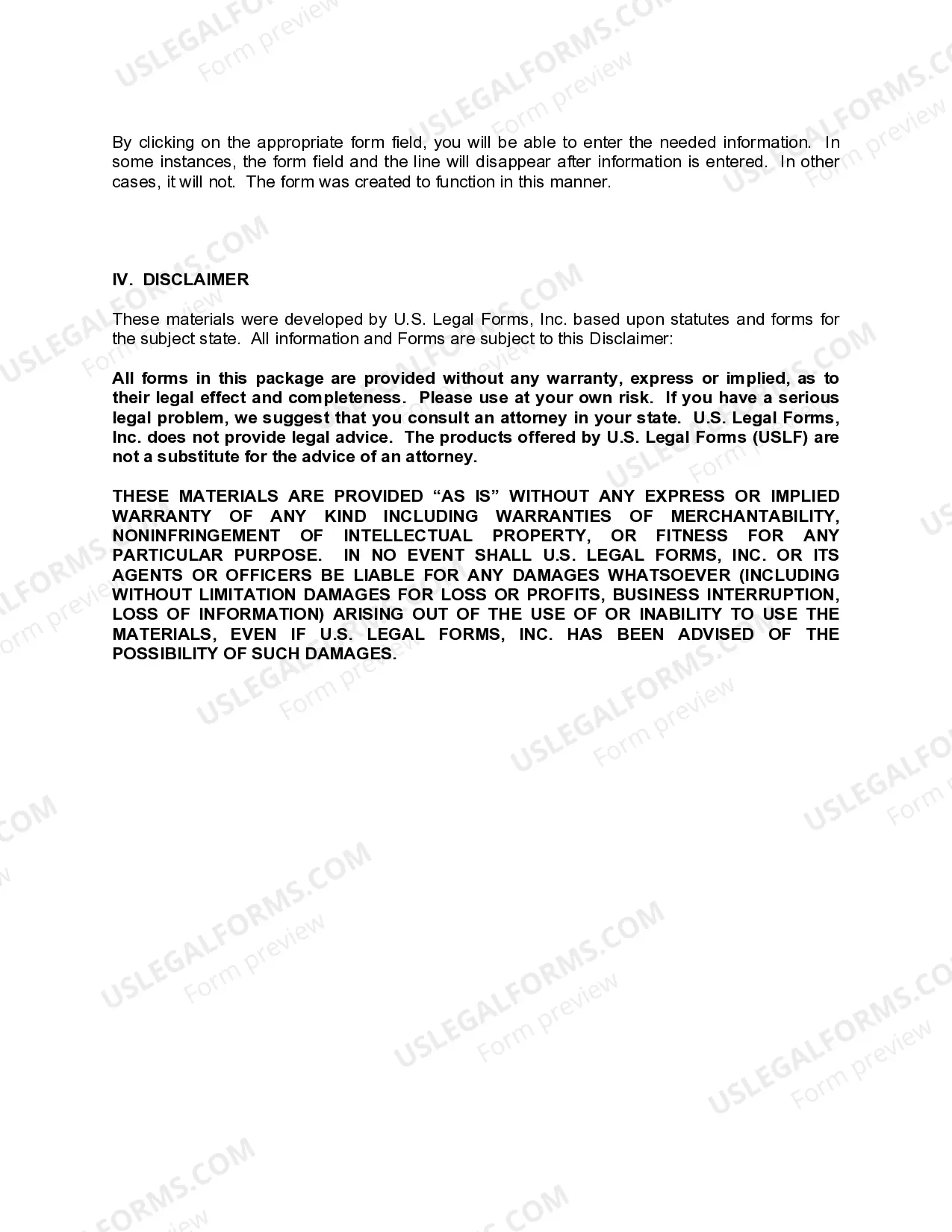 Preview Louisiana Living Wills and Health Care Package