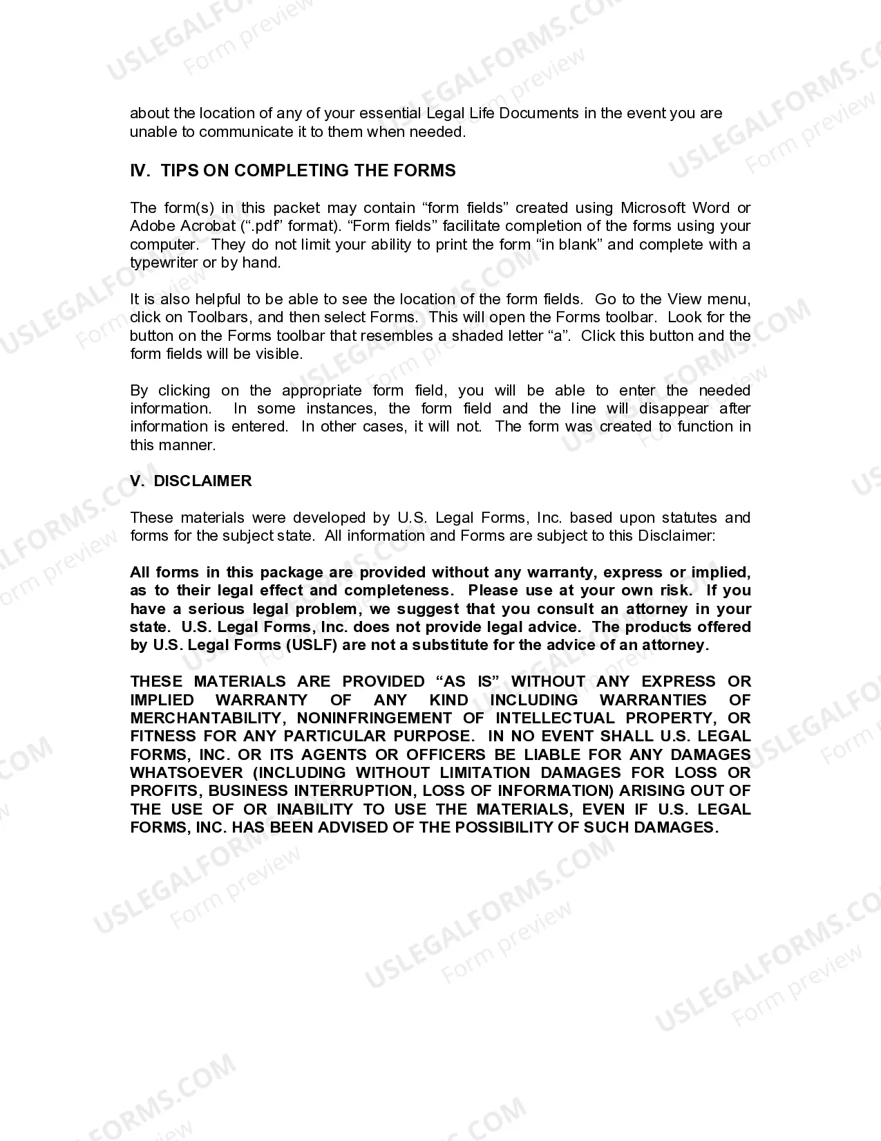 Preview Louisiana Identity Theft Prevention Package