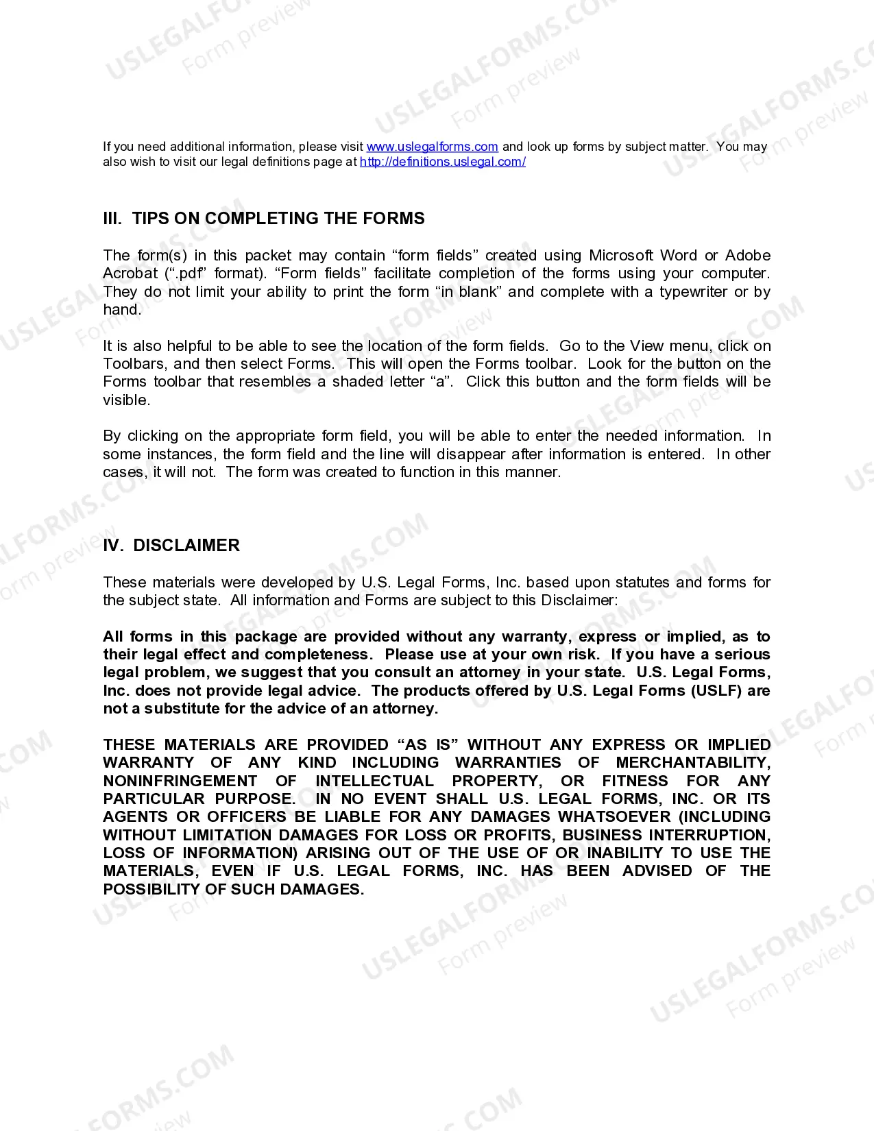 Preview Louisiana Construction or Mechanics Lien Package - Corporation or LLC