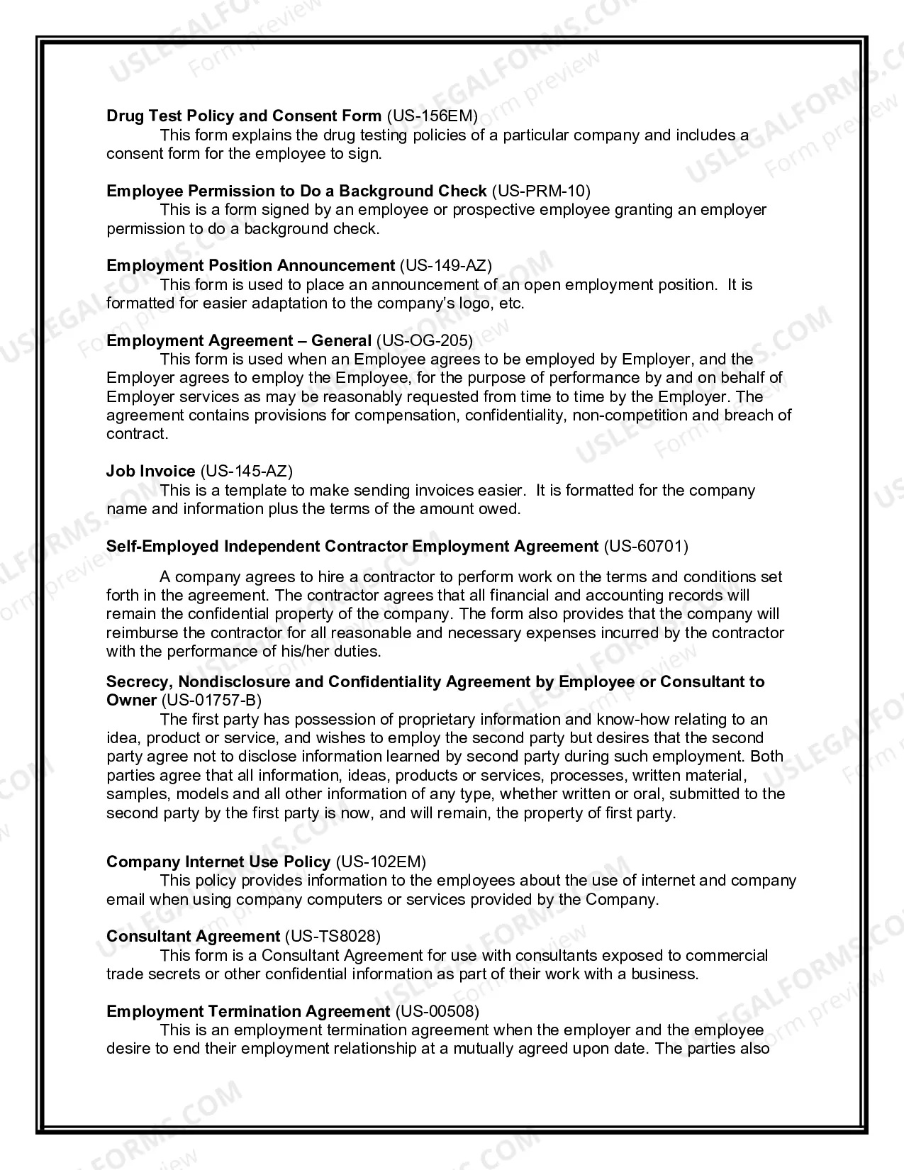 Preview Louisiana Sole Proprietorship Essential Startup Kit