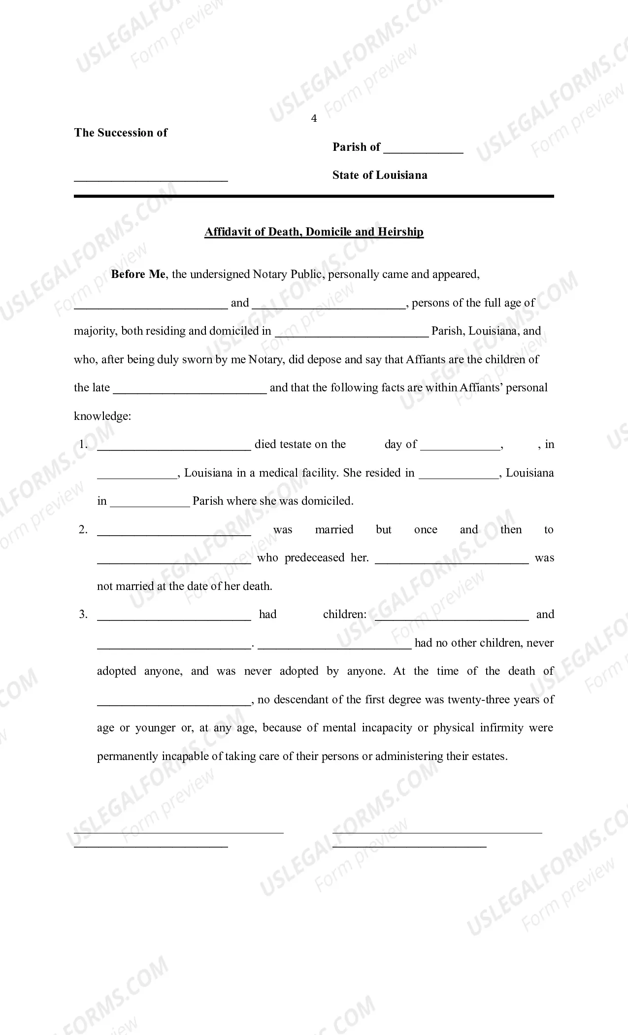 Preview Petition to Probate and For Possession