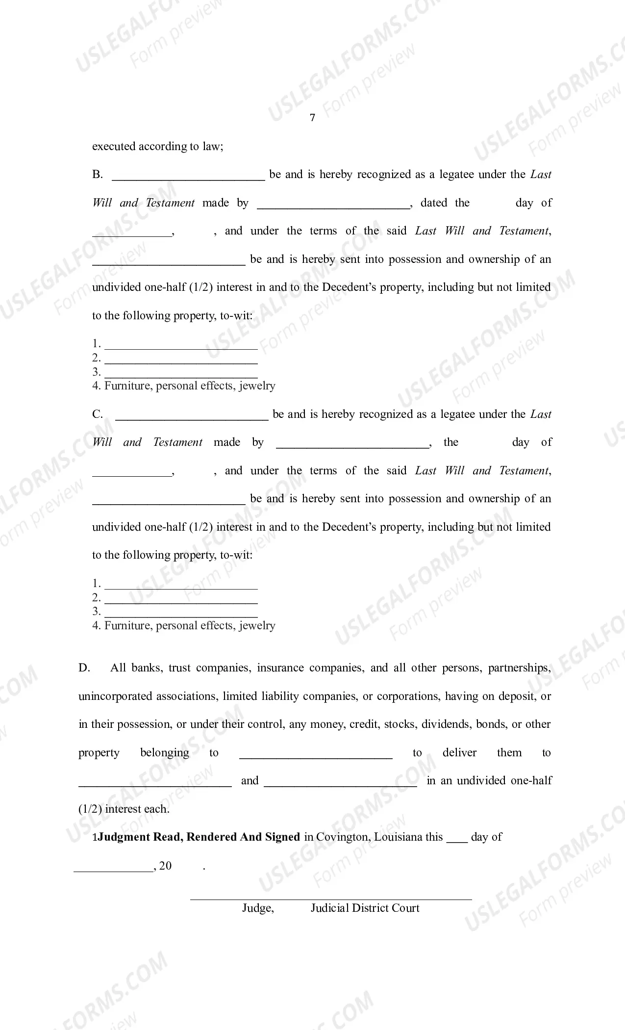 Preview Petition to Probate and For Possession