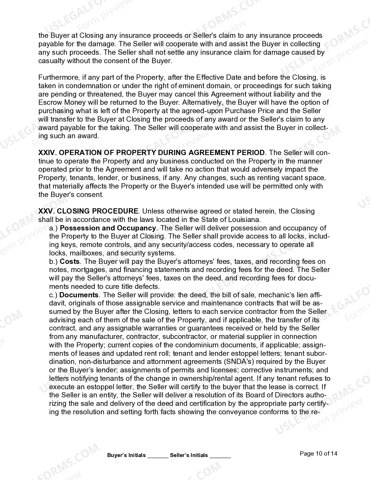 Preview Commercial Real Estate Purchase Agreement