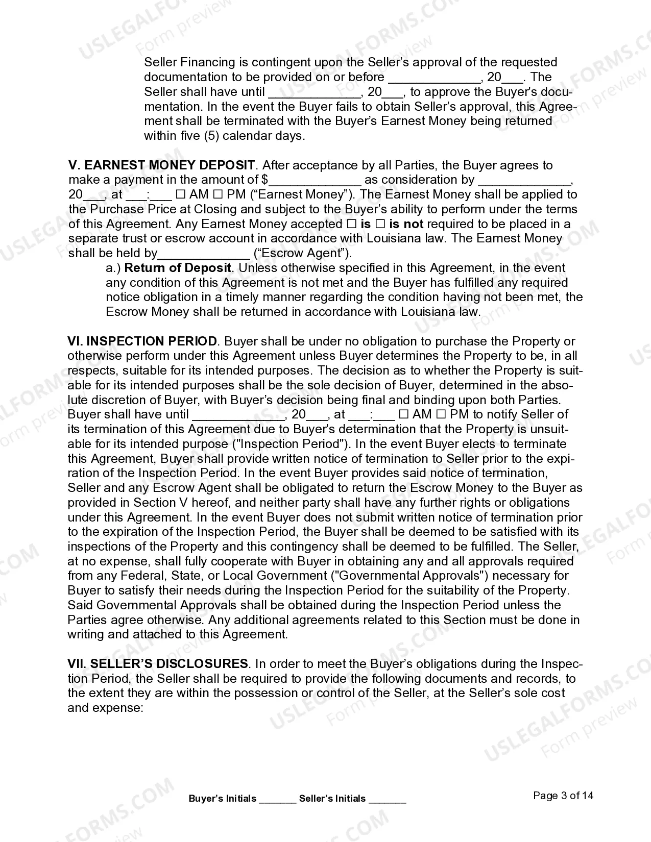 Preview Commercial Real Estate Purchase Agreement