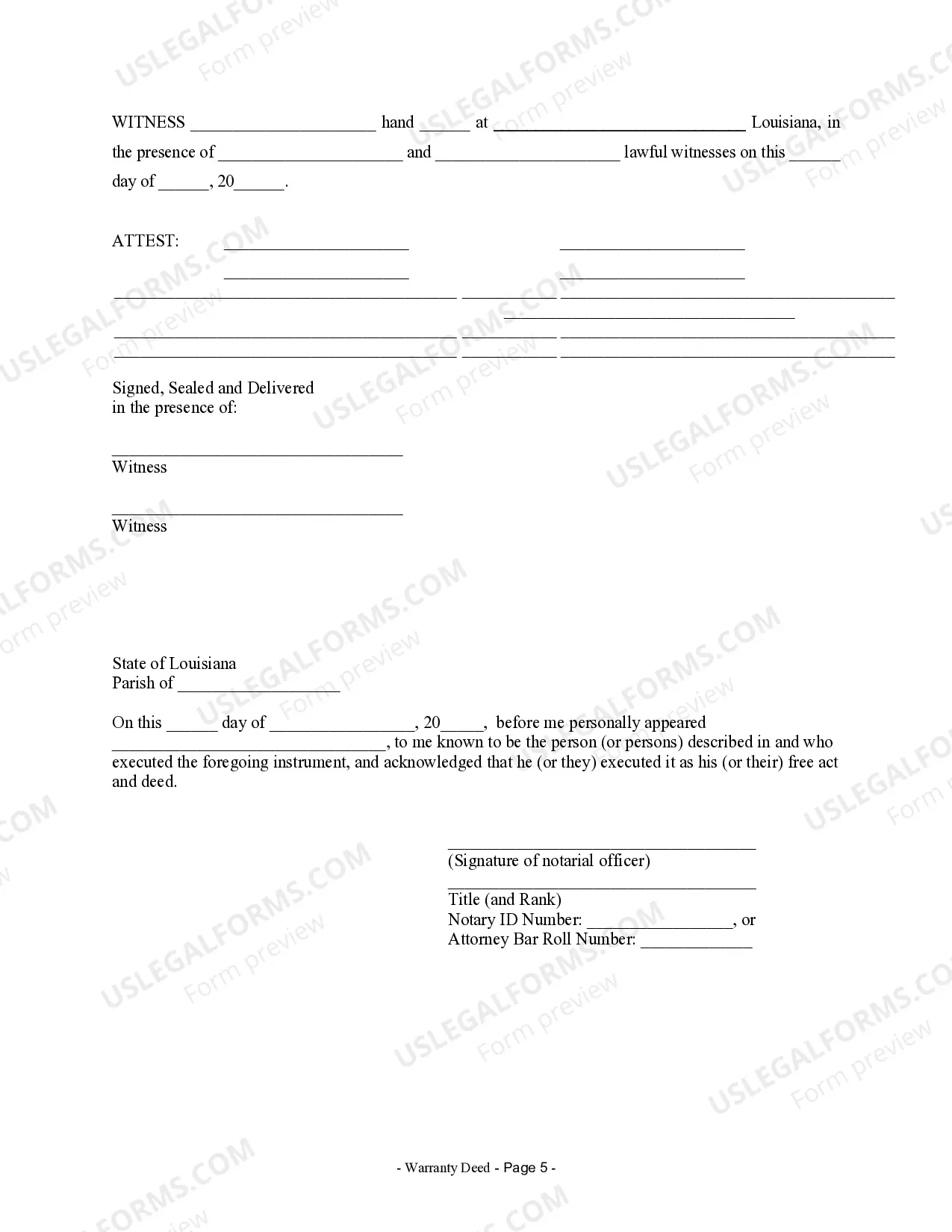 Preview Warranty Deed to Separate Property of one Spouse to both as Joint Tenants or as Community Property with Right of Survivorship