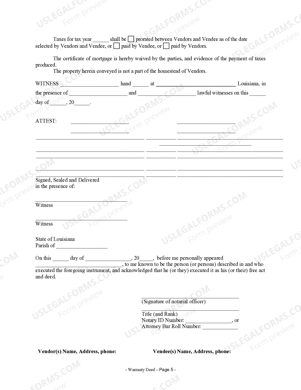 Preview Warranty Deed from Limited Partnership or LLC is the Vendor, or Vendee