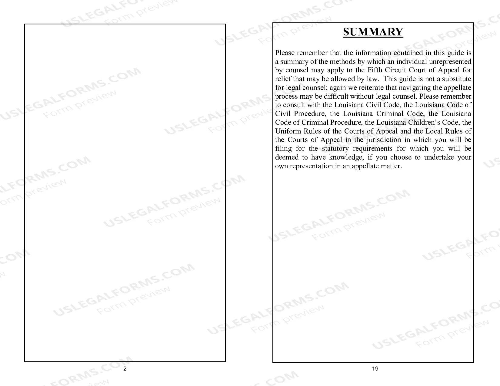 Preview Pro Se Manual