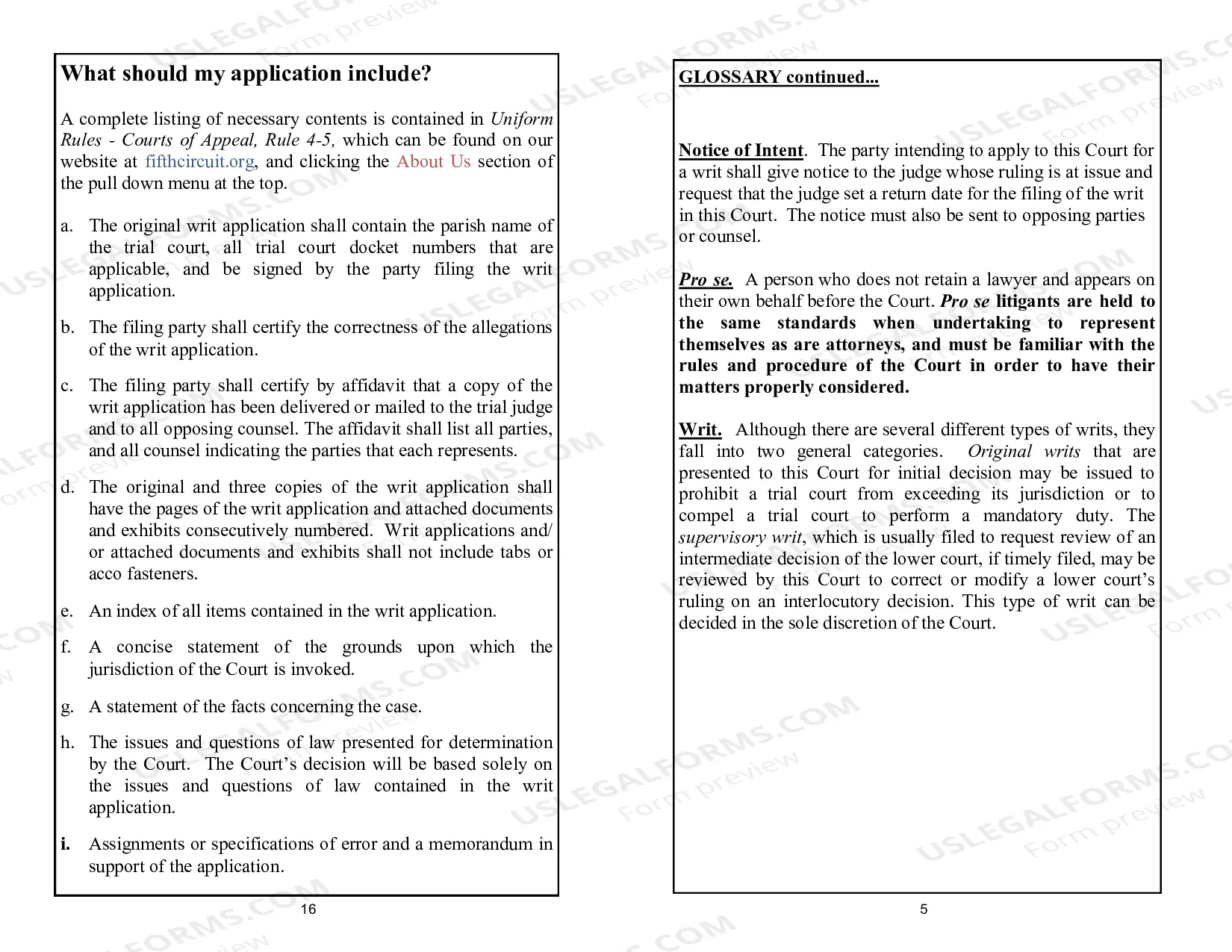 Preview Pro Se Manual