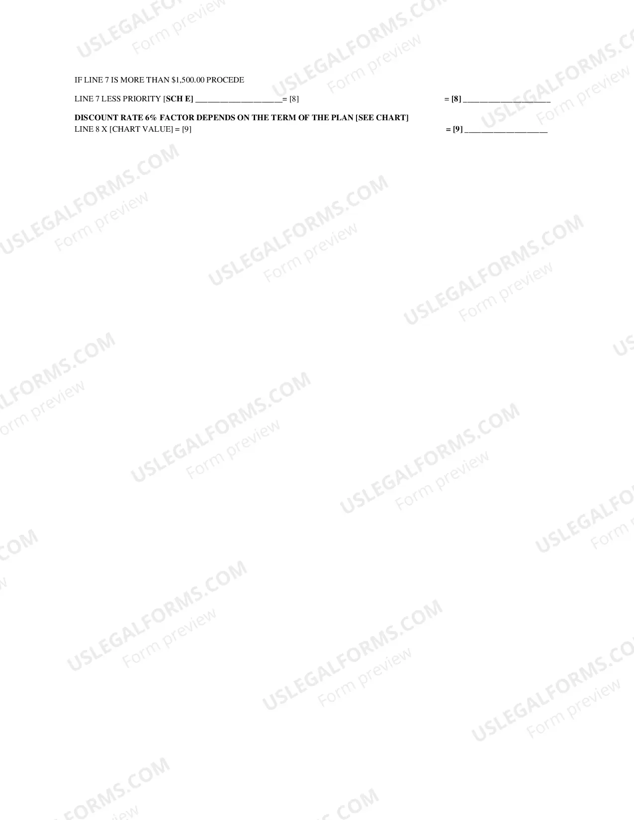 Preview Liquidation Analysis