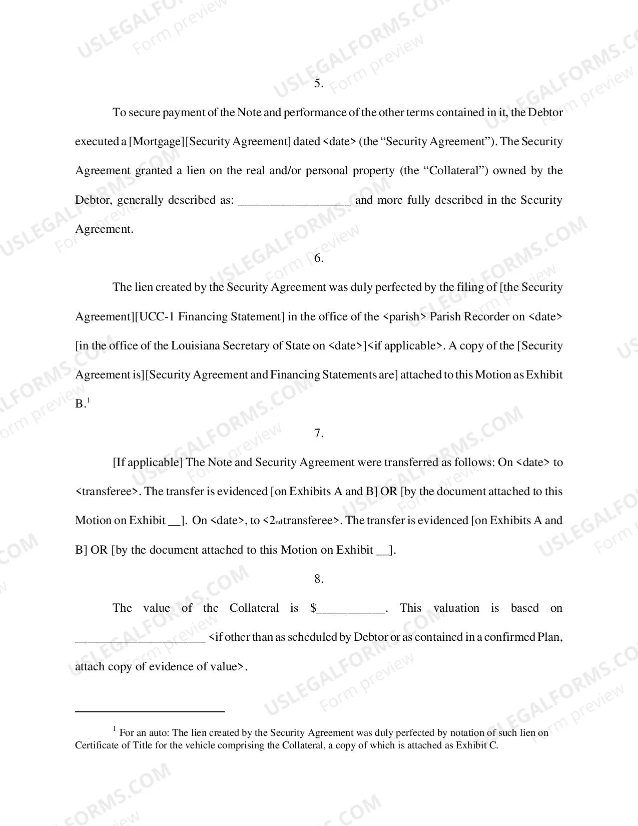 Preview Motion for Relief from Stay