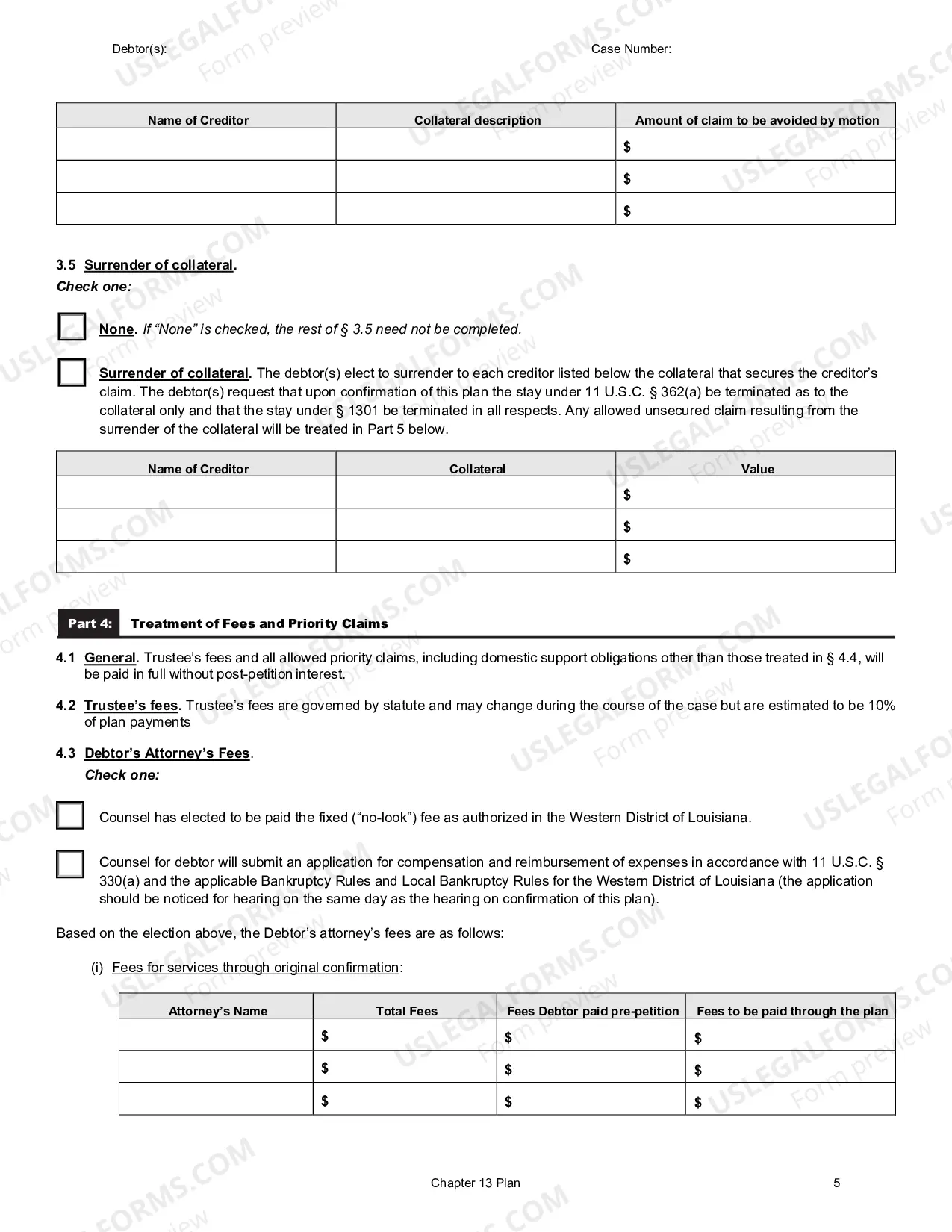 Preview Chapter 13 Plan/Modified Plan (Effective December 1, 2017)