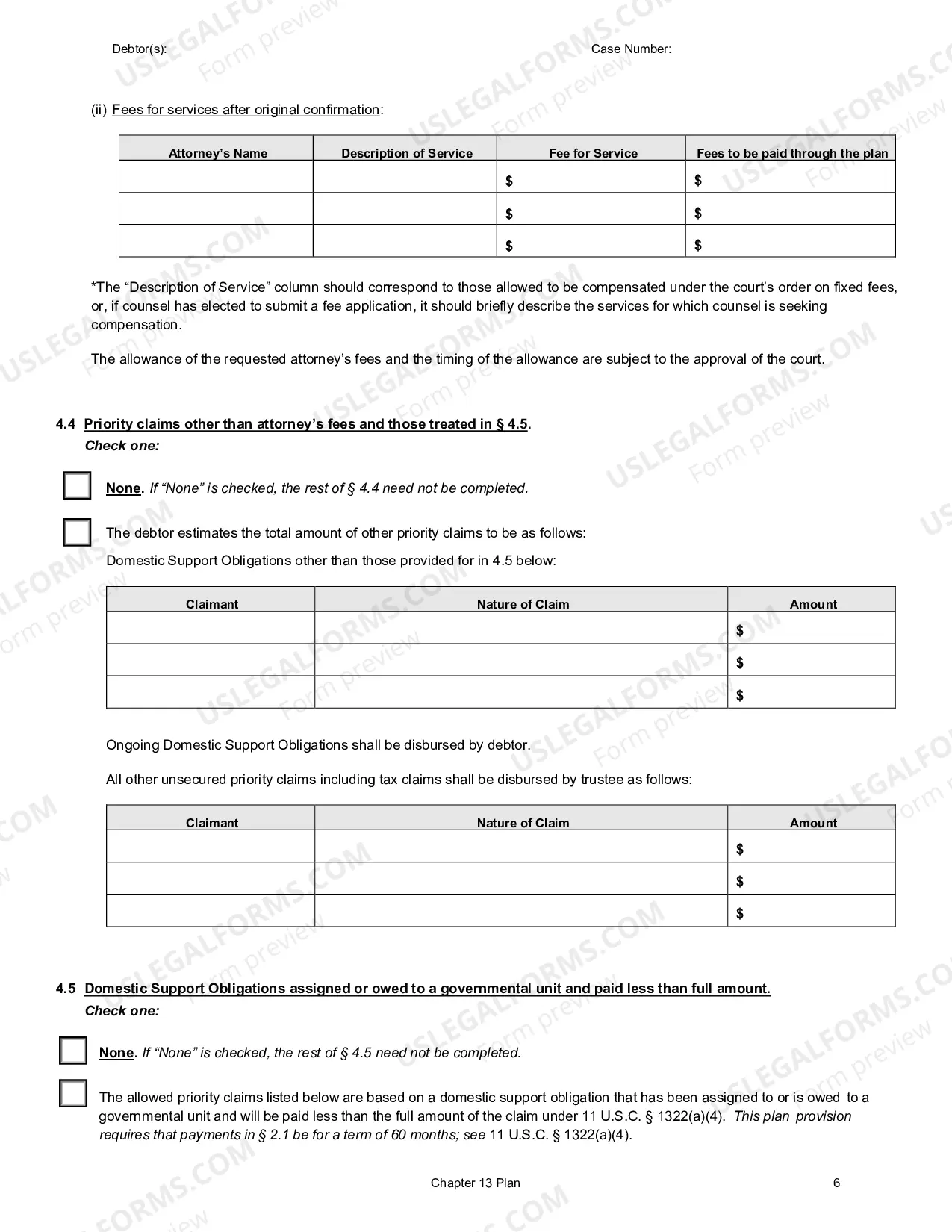 Preview Chapter 13 Plan/Modified Plan (Effective December 1, 2017)